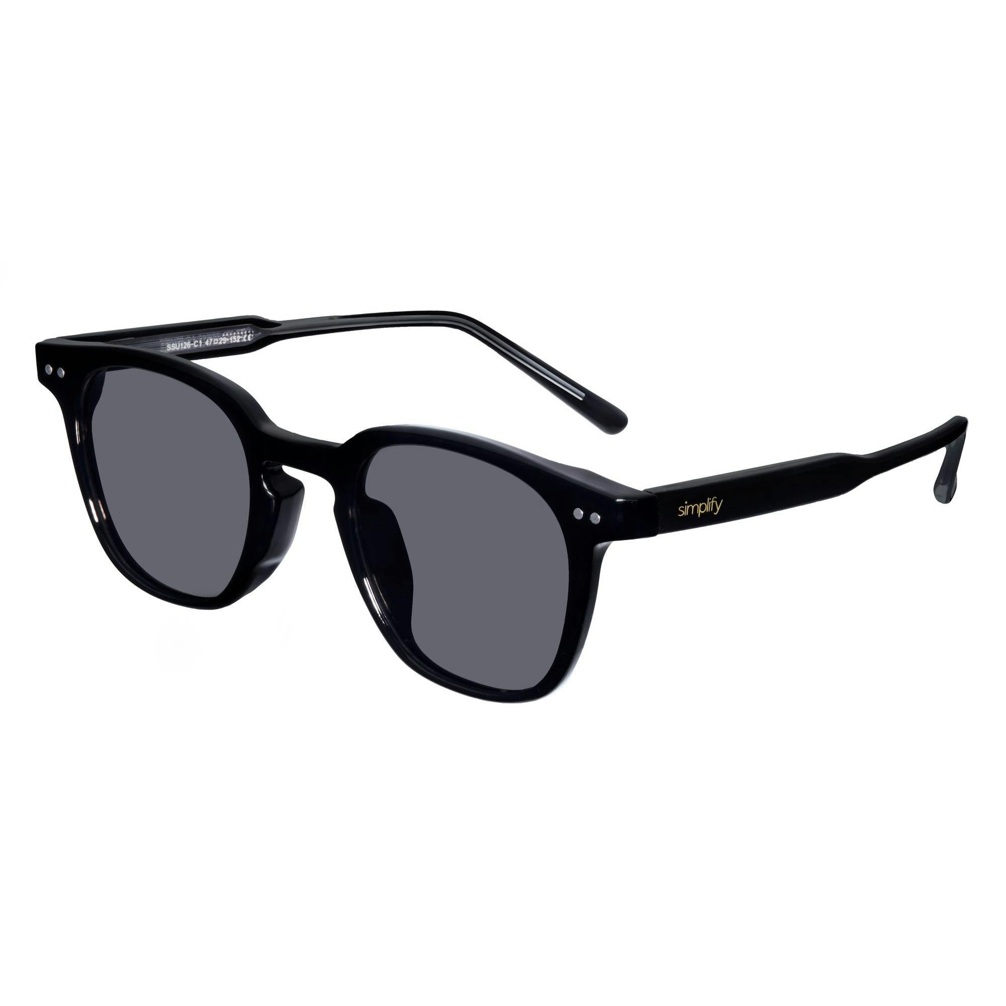Simplify Black/Blue Alexander Polarized Sunglasses