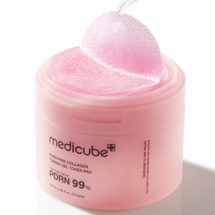 Medicube Pink Pdrn Collagen Toning Gel Toner Pad 70Pads