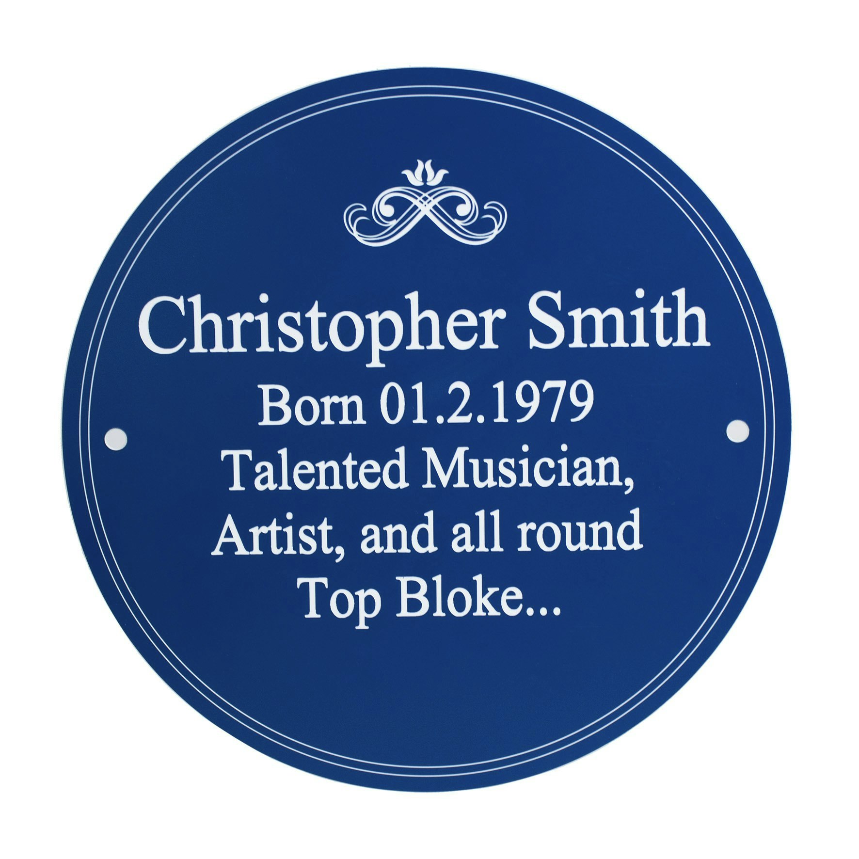 Rackhams Personalised Heritage Plaque