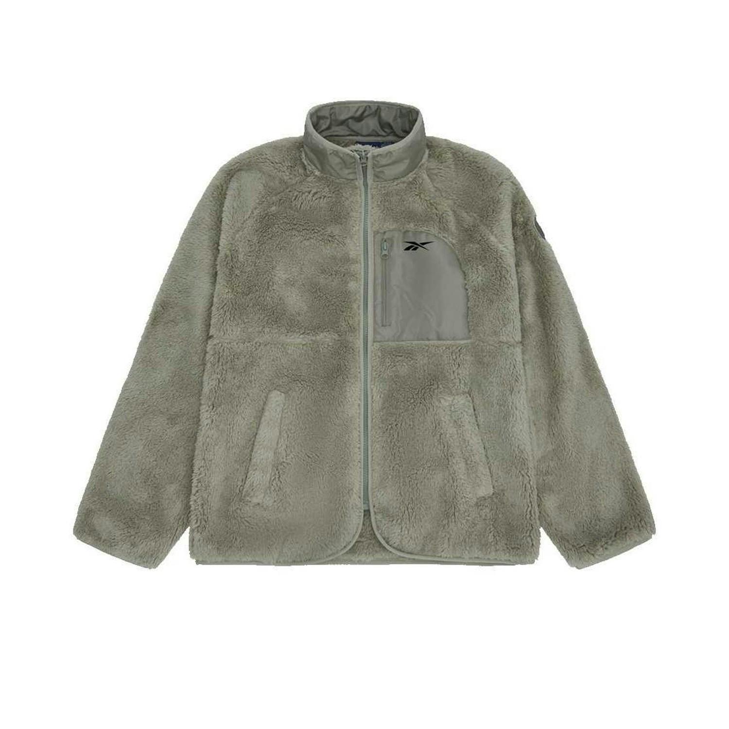 Reebok Women's Double Monkey Fleece Jacket - Sage - M - Sage - 100% Polyester