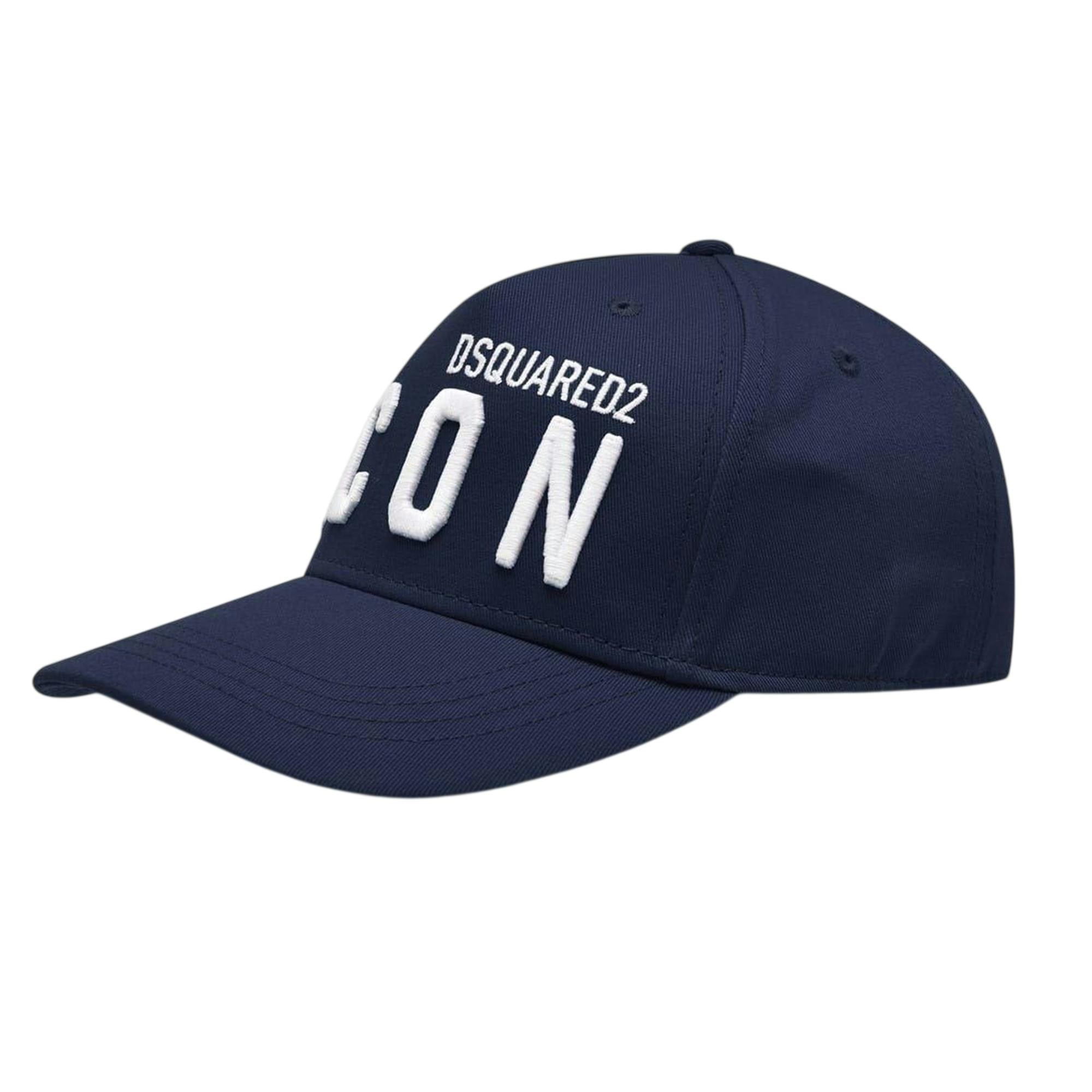 Dsquared2 Blue Kids Icon Logo Cotton Baseball Cap - Eclipse - One Size - Eclipse - 100% Cotton