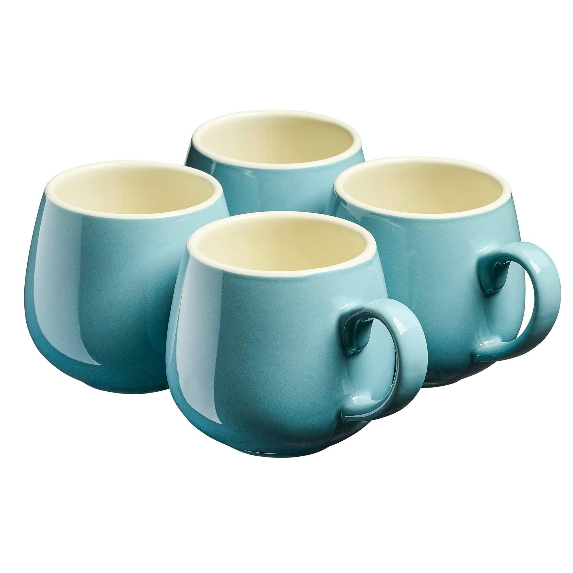 Cooks Professional Unisex Blue 4Pc Colourful Round Tea Coffee Mug Set - 350Ml In - Image 5