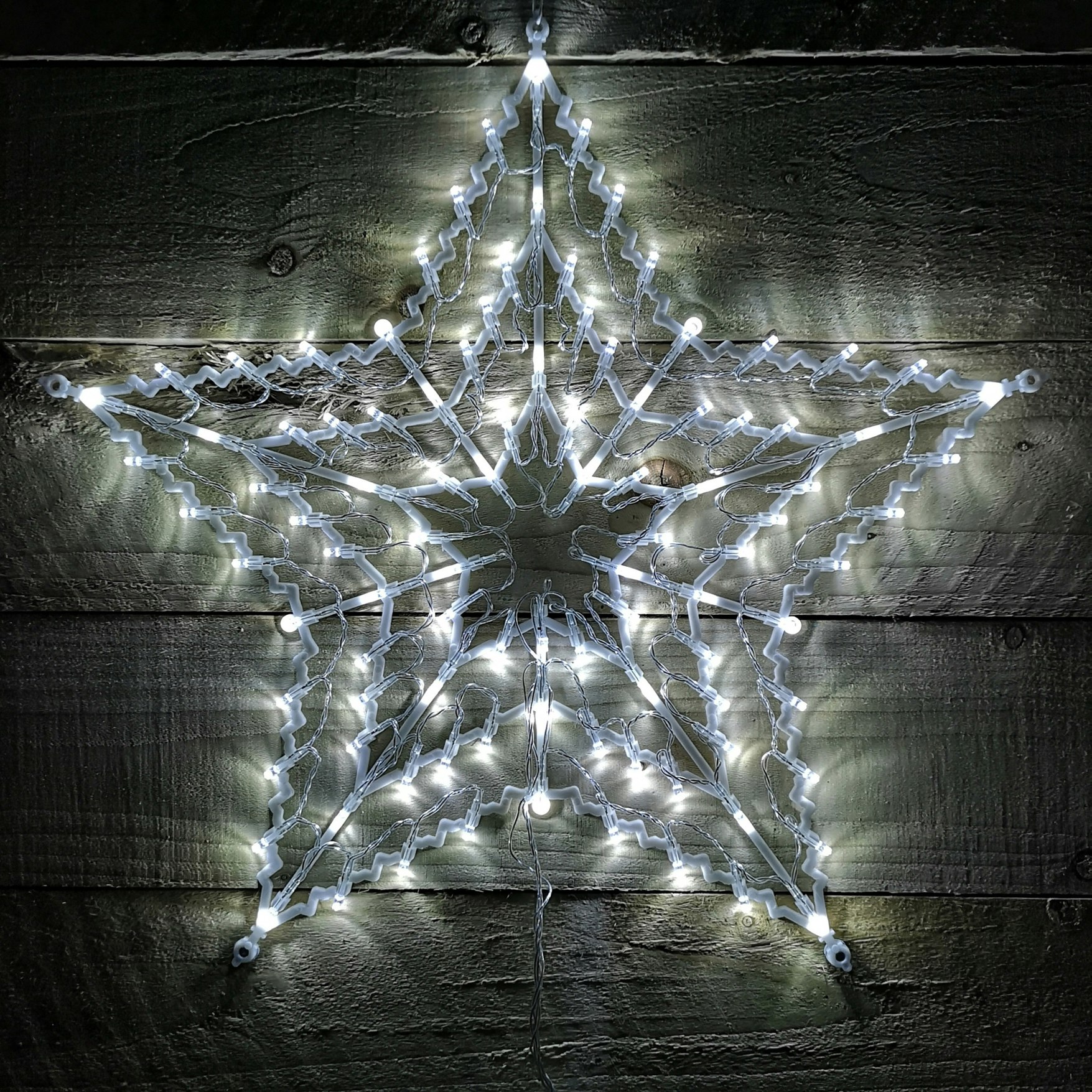 Samuel Alexander White/Light 100 Led Window Star Up Indoor/Outdoor Christmas Decorations 50Cm