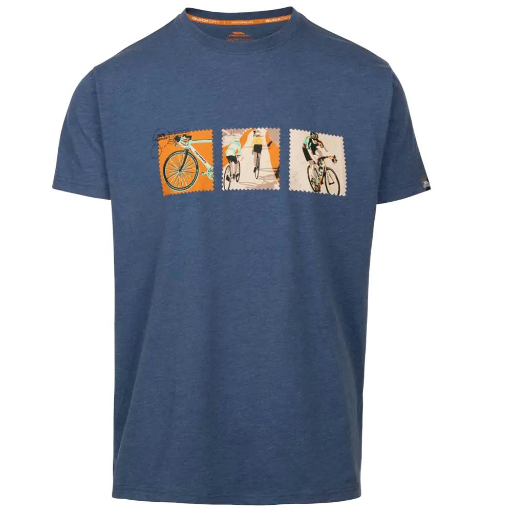Trespass Men's Indigo Kooten T-Shirt - Tone Marl - M - Tone Marl - 60% Cotton/40% Polyester