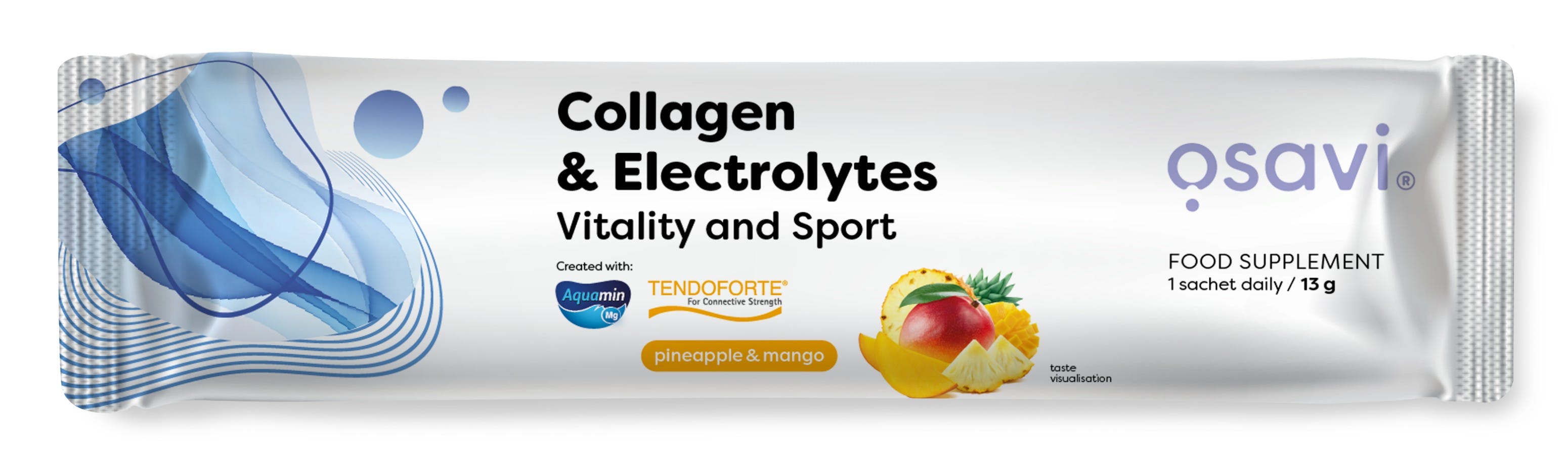 Collagen Electrolytes Vitality and Sport, Pineapple & Mango - 13 grams (1 serving) - Image 3
