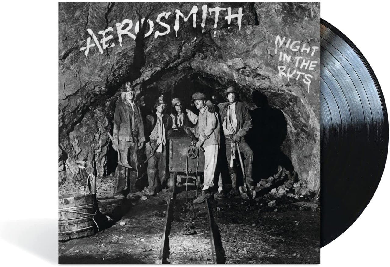 Eyesore Merch Boys Black Aerosmith 'Night In The Ruts' Lp Vinyl