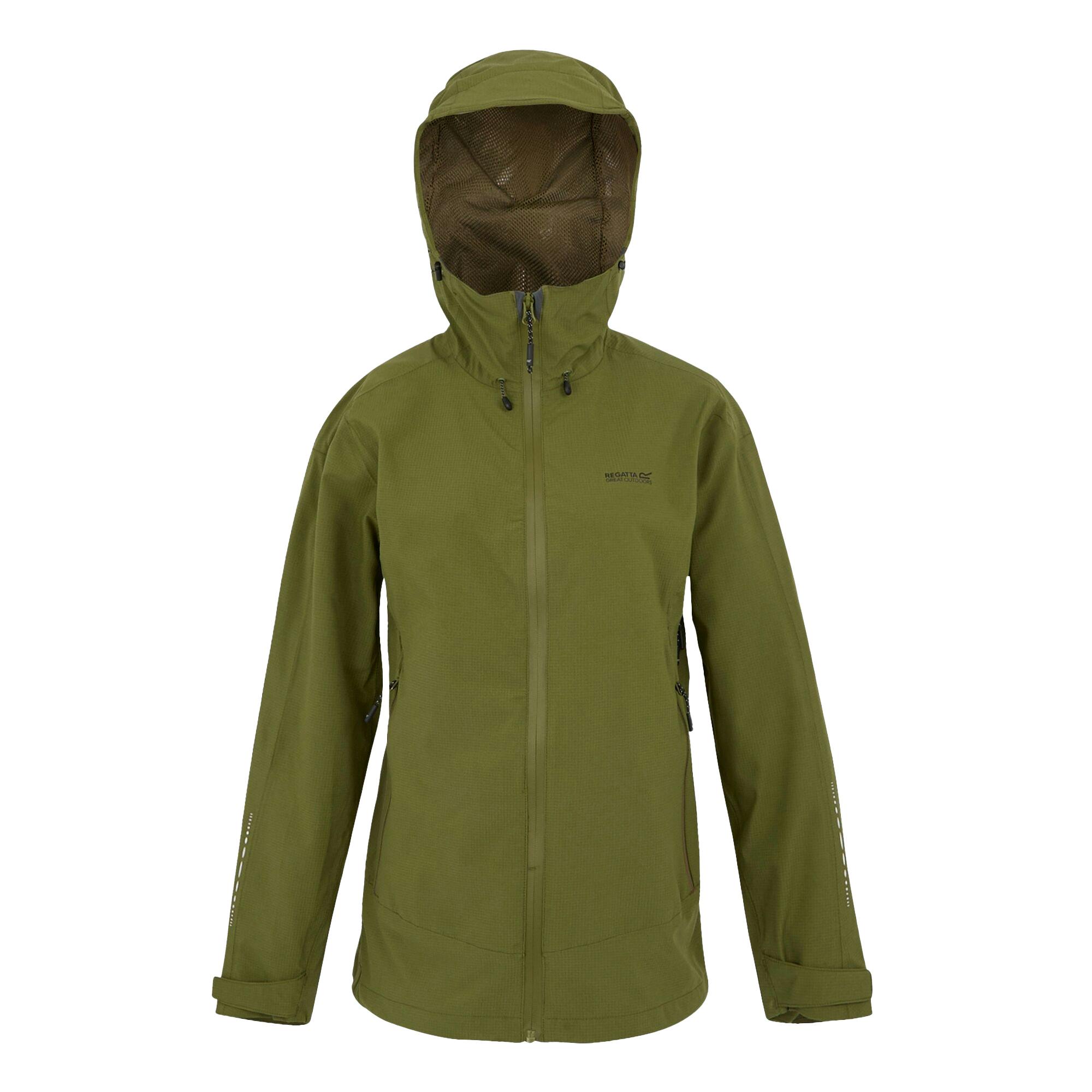 Regatta Women's Green / Okara Waterproof Jacket - Nephrite /Camo - Nephrite /Camo - 20 Uk - 100% Mixed