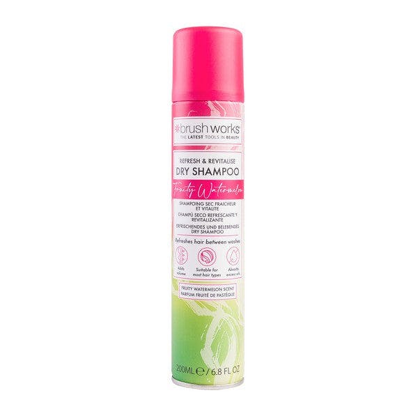 Brushworks Refresh & Revitalise Fruity Watermelon Dry Shampoo - 200Ml