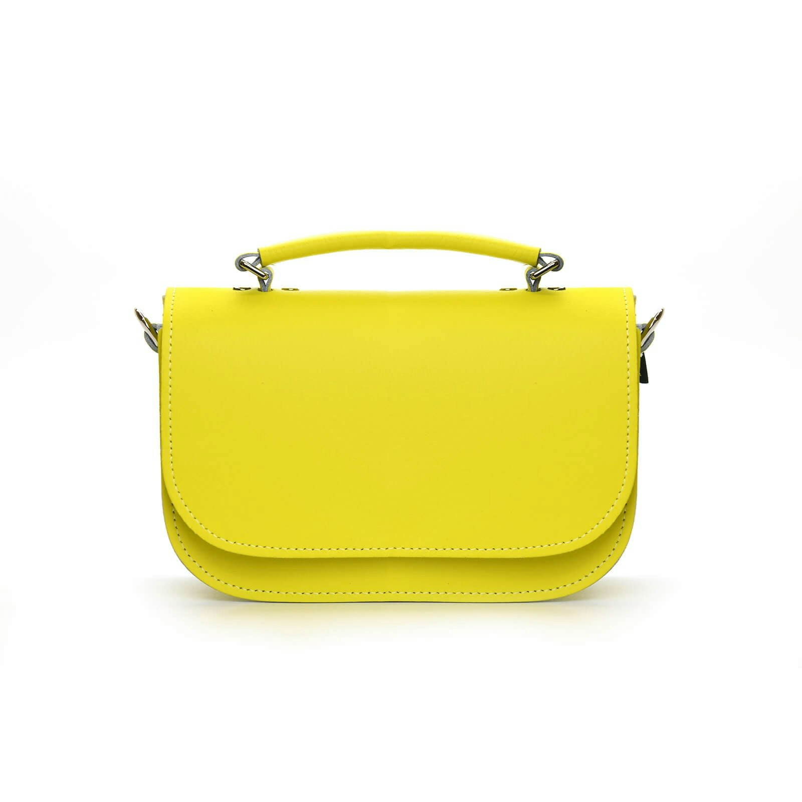 Zatchels Yellow Aura Handmade Leather Bag - Daffodil