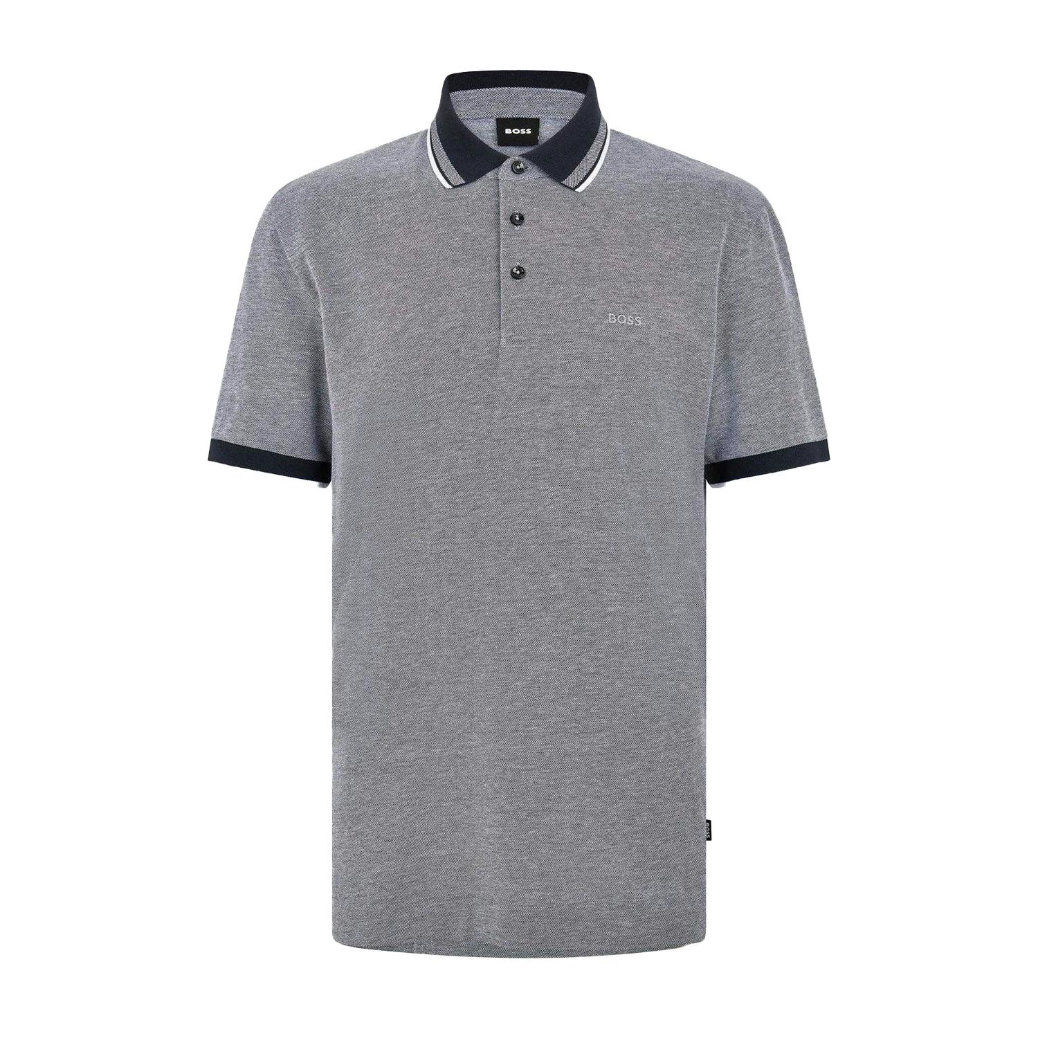 Boss Men's Dark/Blue Polo Shirt - Xxl - 100% Mixed