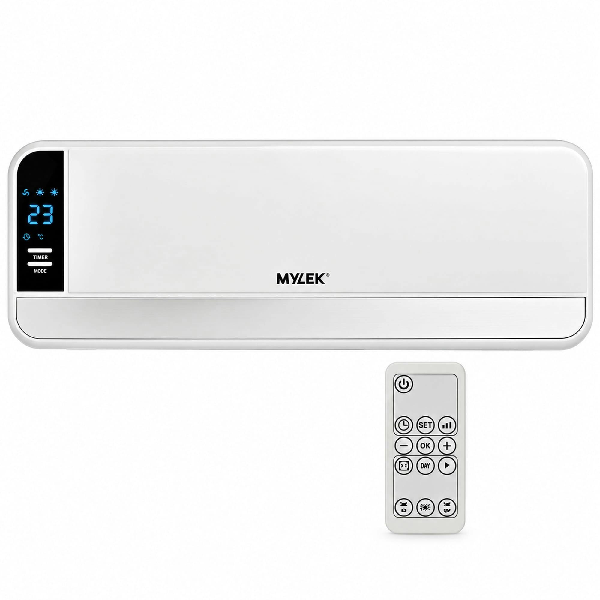 MYLEK Overdoor Heater 2kW Electric Downflow Over Door Air Curtain Fan Heater with Thermostat, LED Display, Timer & Remote Control - Lot20 Compliant - Image 4