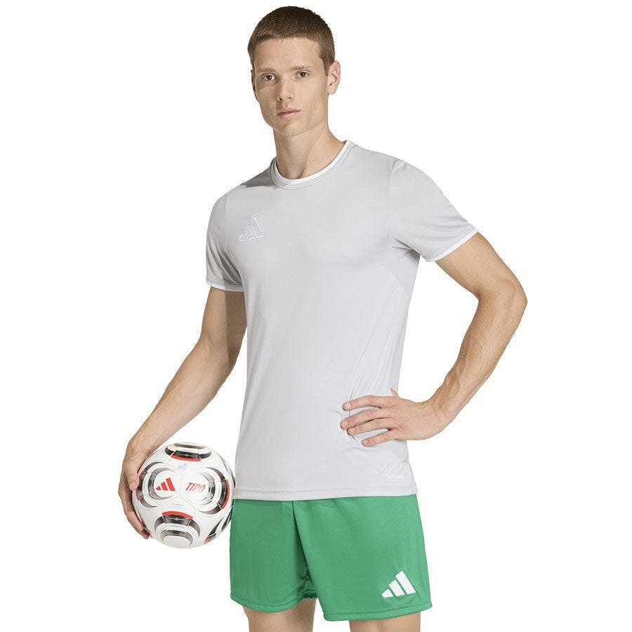 Adidas Men's Grey Entrada 26 Climacool T Shirt Jersey Jz2511 - L