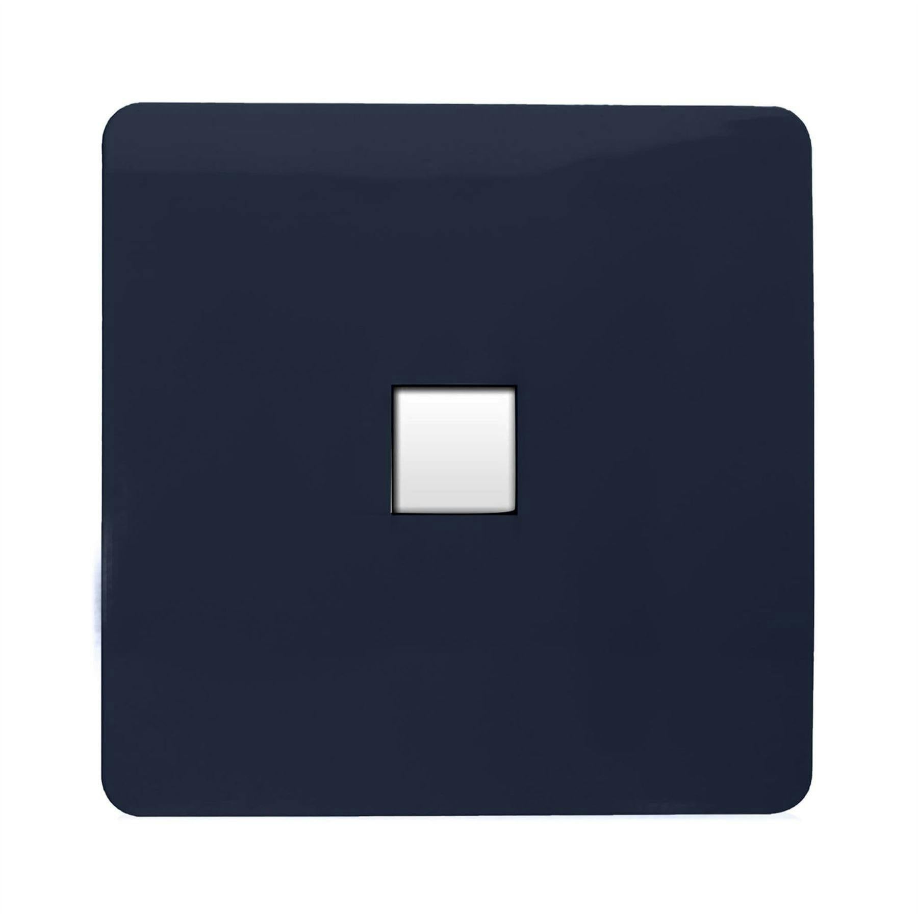 Trendi Artistic Modern Glossy Tactile RJ56 Cat 5e&Cat 6 Ethernet Socket Navy - Image 8