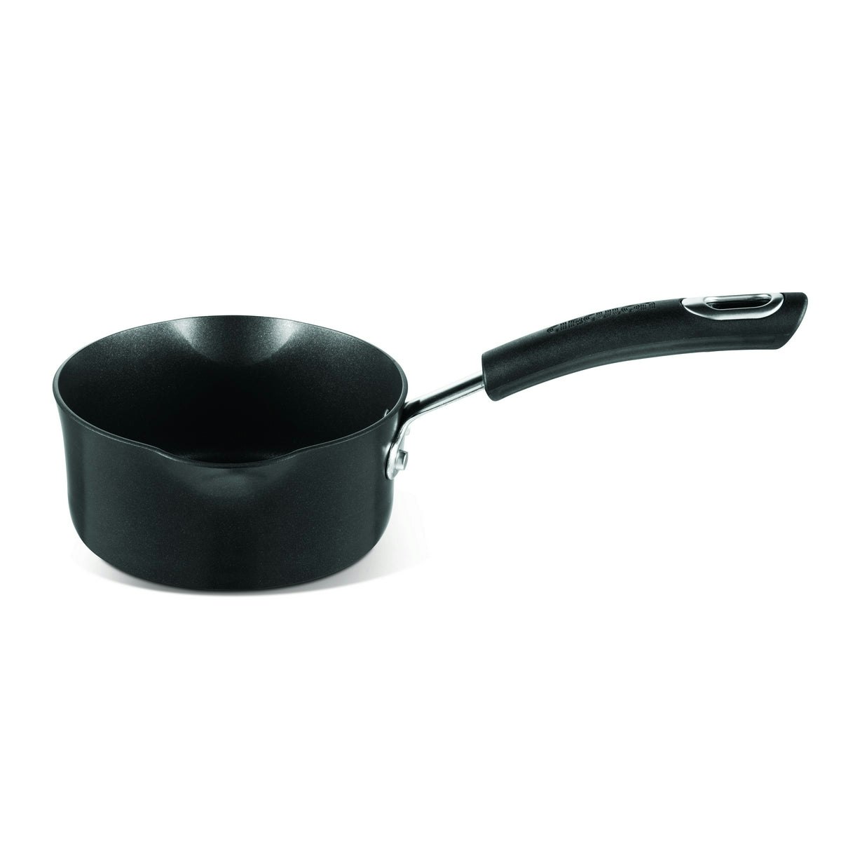 Rackhams Black Total Non-Stick Milk Pan - 14Cm - 14Cm - Aluminium