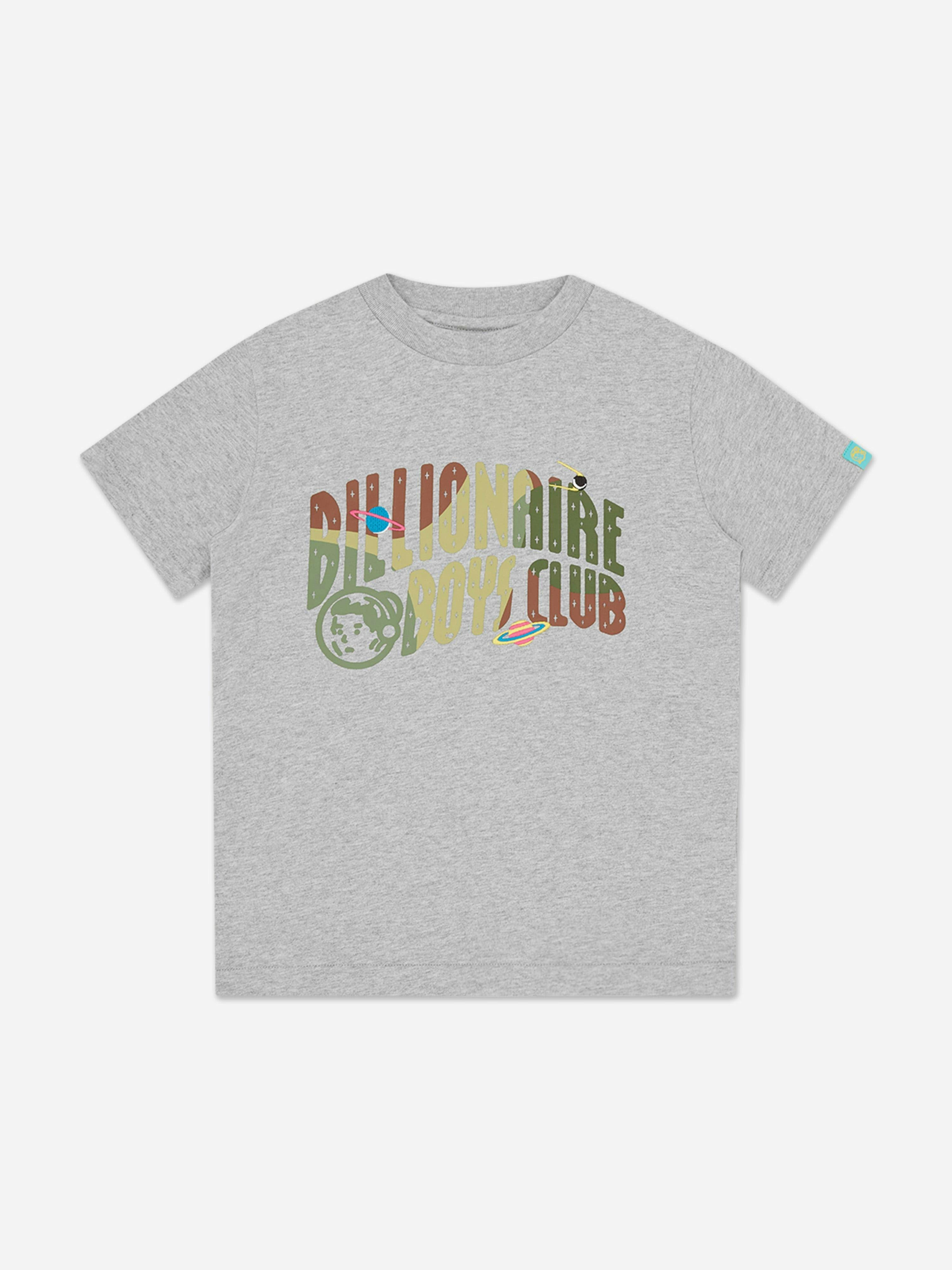 Billionaire Boys Club Boys Grey Billionaire Club Space Camo Arch Logo T-Shirt In - 4 Yrs