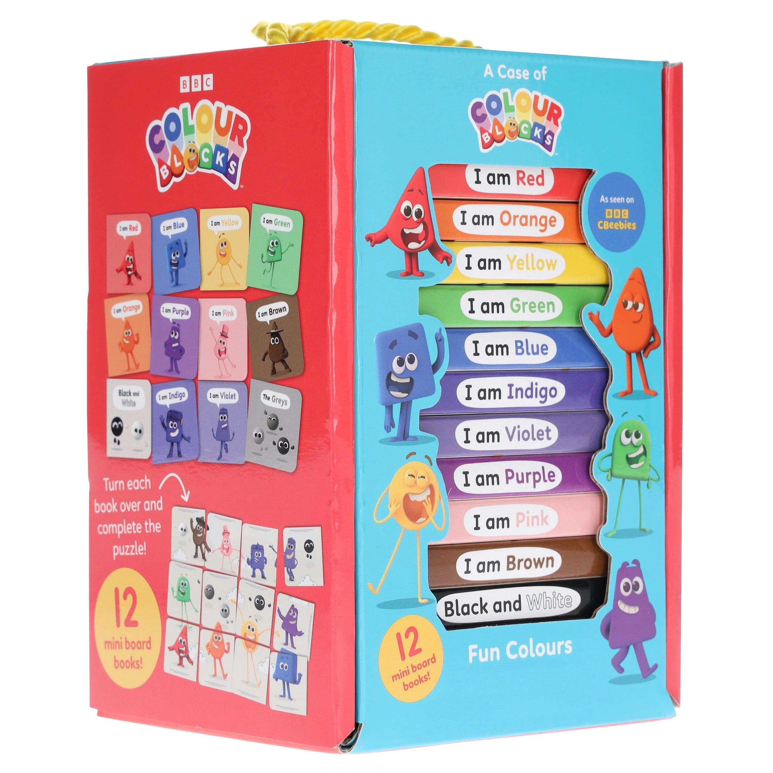Sweet Cherry Publishing Red/Blue/Yellow Colourblocks 12 Mini Board Books Collection Boxset (I Am I Am I Am I Am Green, I Am Orange, I Am Purple, I Am Pink, I Am Brown, Black And White, I Am Indigo, I Am Violet & Grey) - Image 14