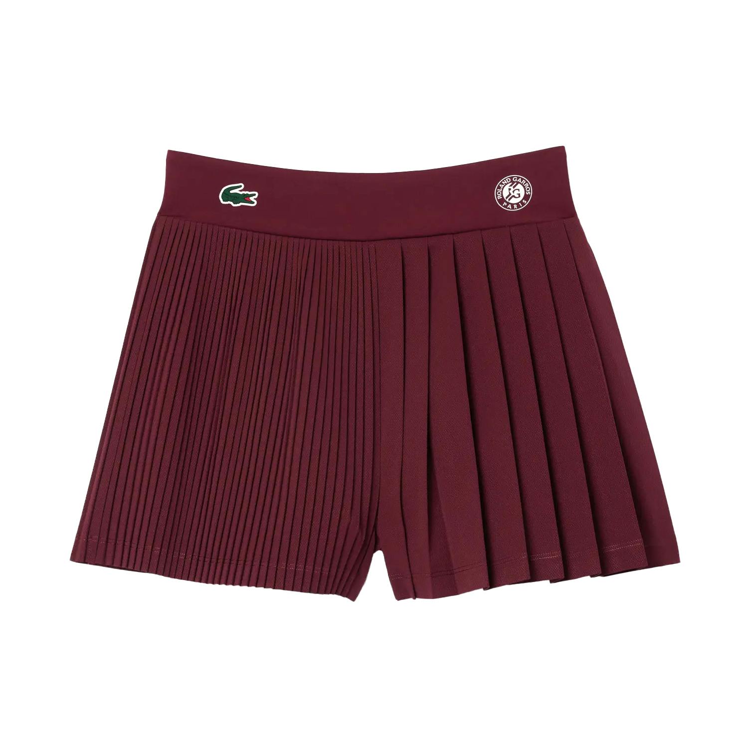 Lacoste Women's Purple Roland Garros Edition Skort - 6 Uk S - 100% Polyester