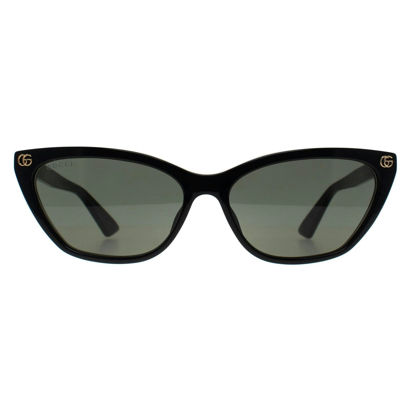 Gucci Women's Grey Woman Gg1815s 001 Sunglasses Acetate Black Cat Eye - Image 5