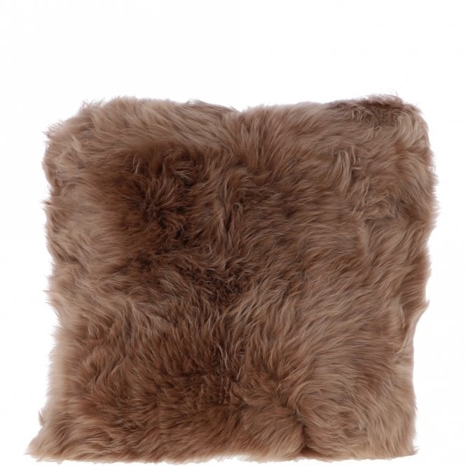 Fenland Sheepskin Cushion - One Size - Toffee - Sheepskin