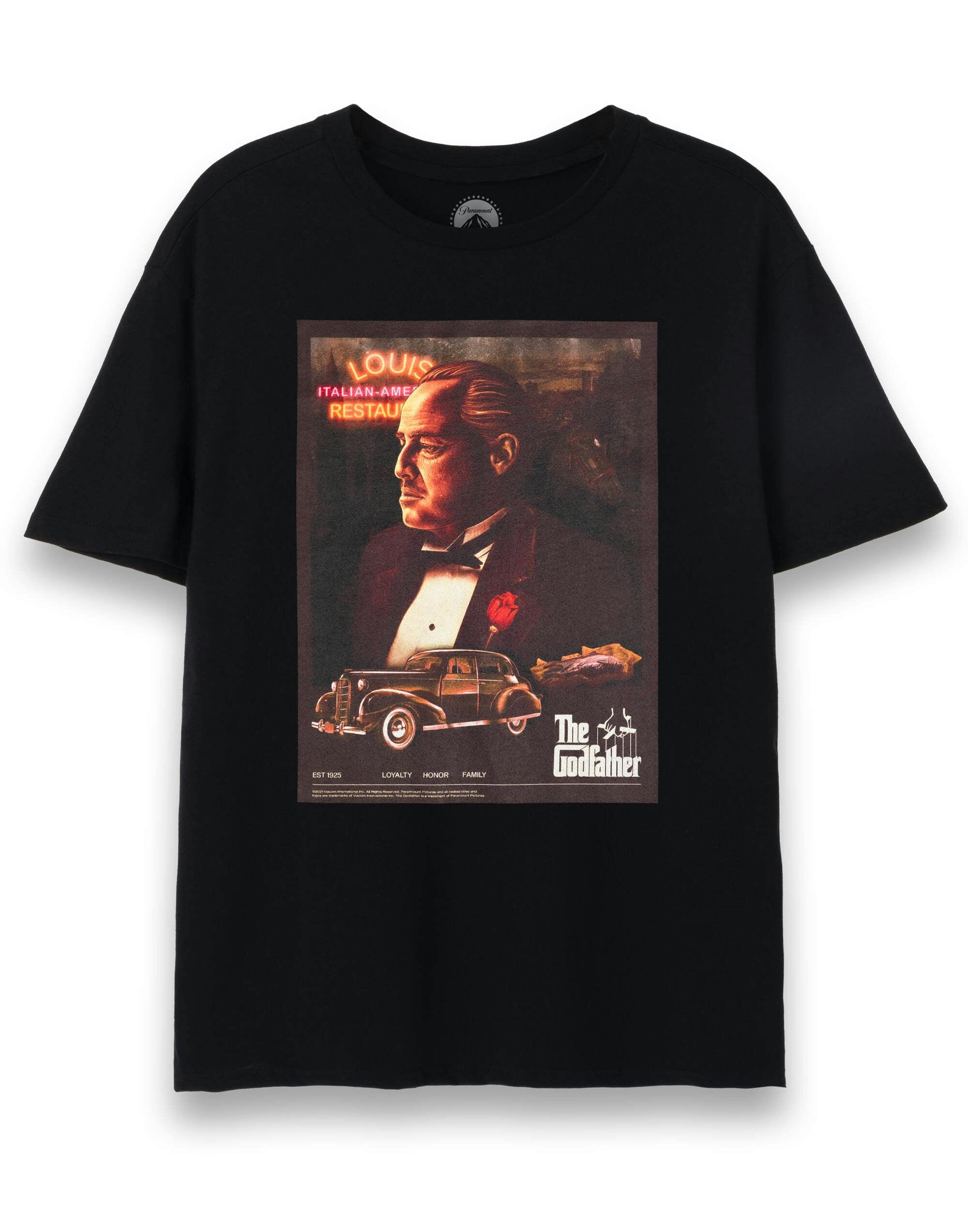 Vanilla Underground Men's Black The Godfather The Don Short Sleeved T-Shirt - Small