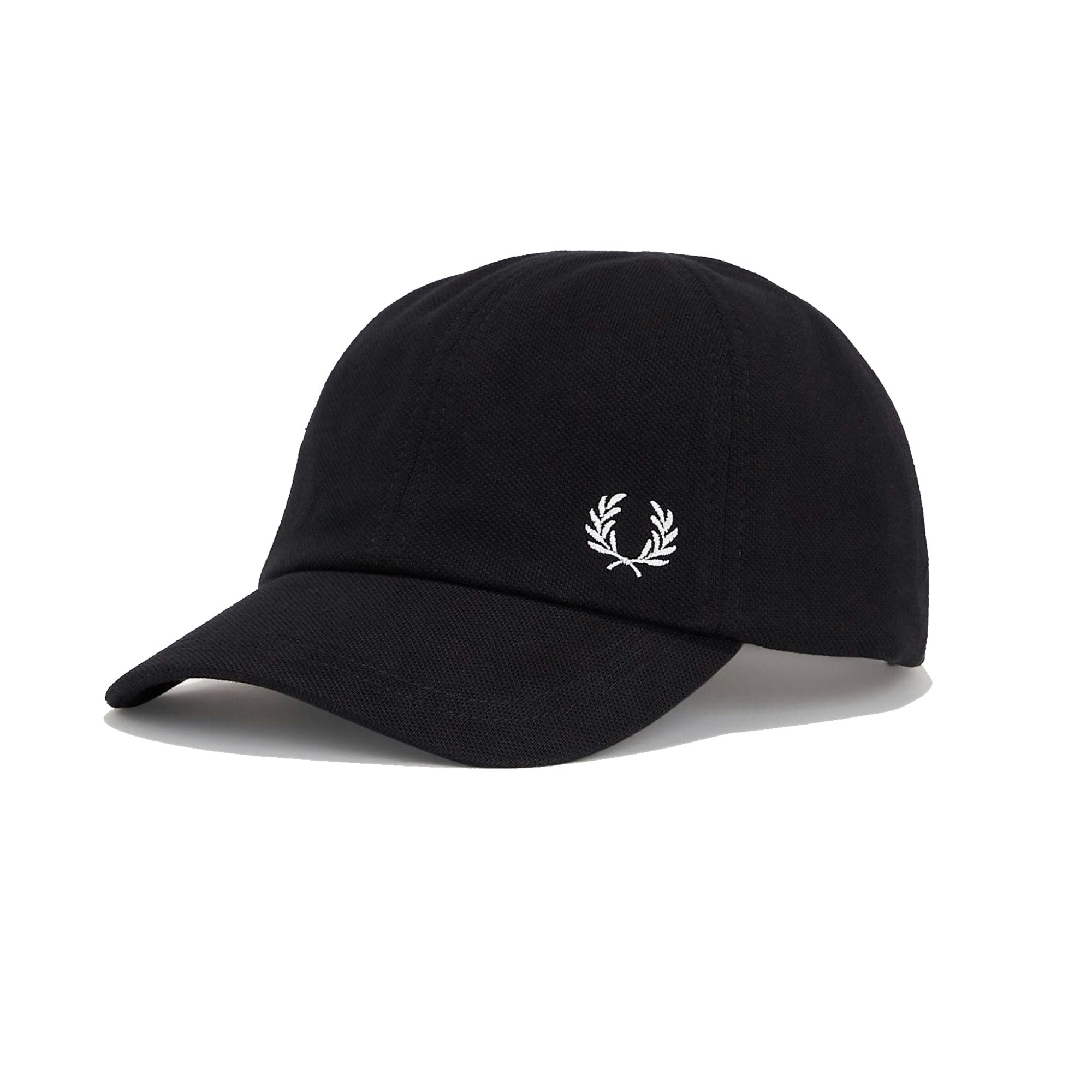 Fred Perry Black/White Classic Piqué Cap /Snow - One Size