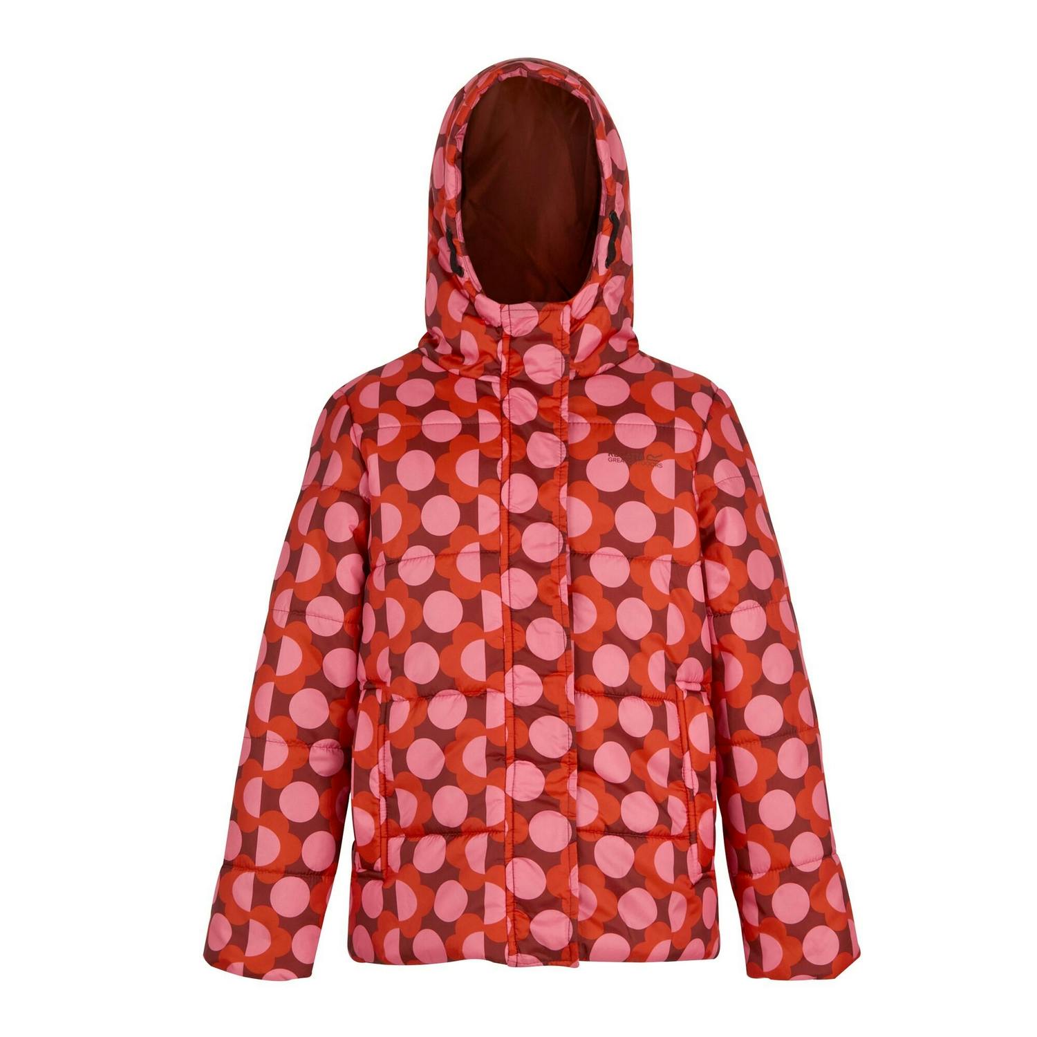 Regatta Girls Red Orla Kiely Plain Padded Jacket - 13 Years