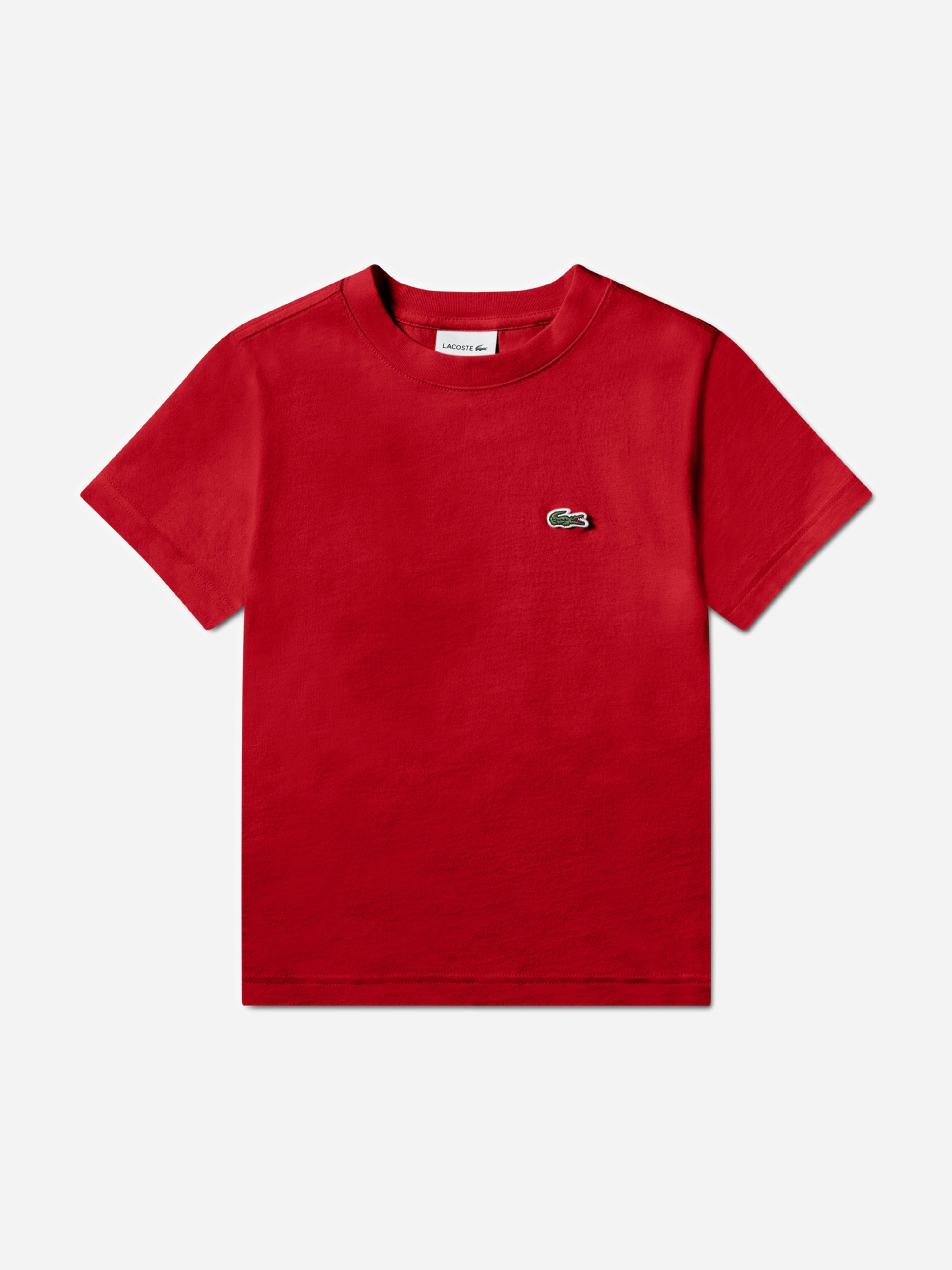 Lacoste Kids Boys Red Lacoste Logo T-Shirt In - Xl (12 Yrs)