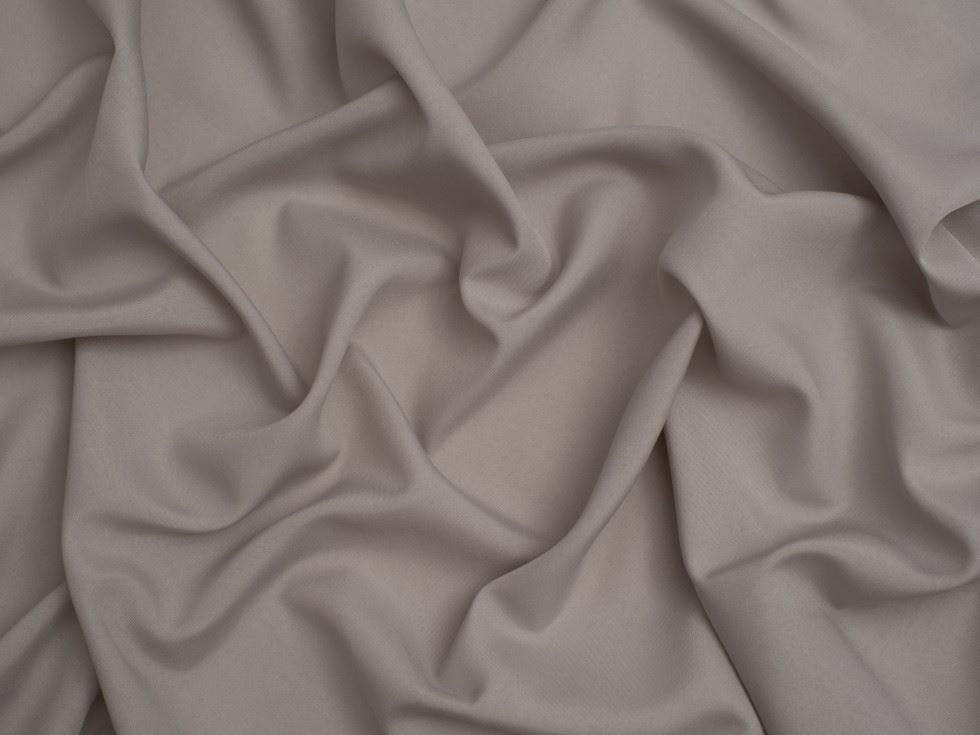 Minerva Silver Core Range Soft Touch Crepe Fabric - Plain Design Dressmaking Fabric, 110 Cm / 44" Wide - Per Metre
