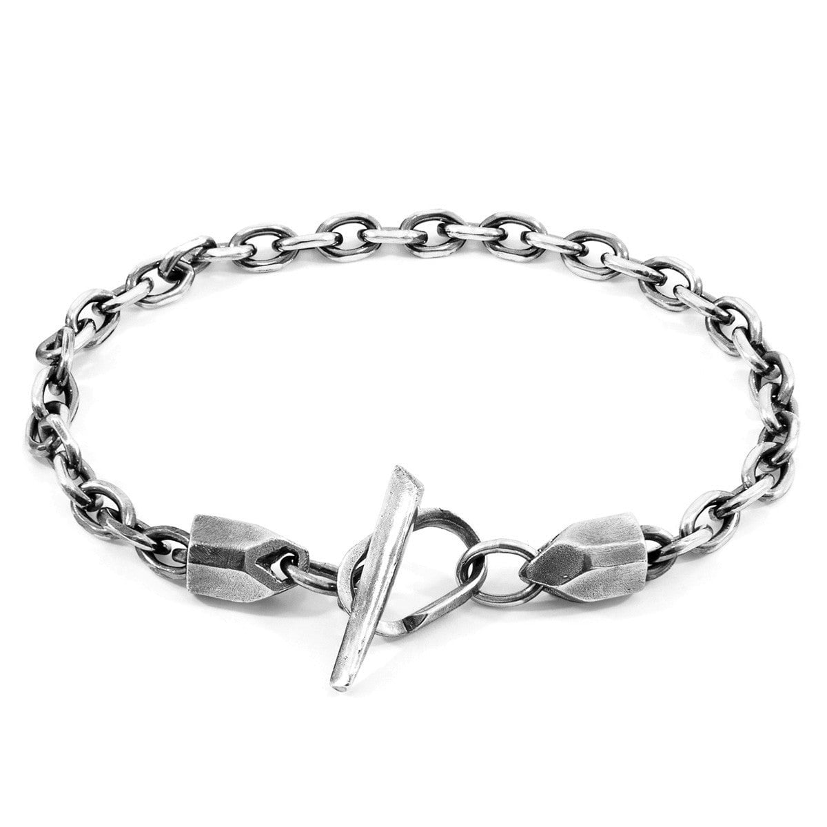Anchor & Crew Silver Halyard Skipper Chain Bracelet - L - 23Cm