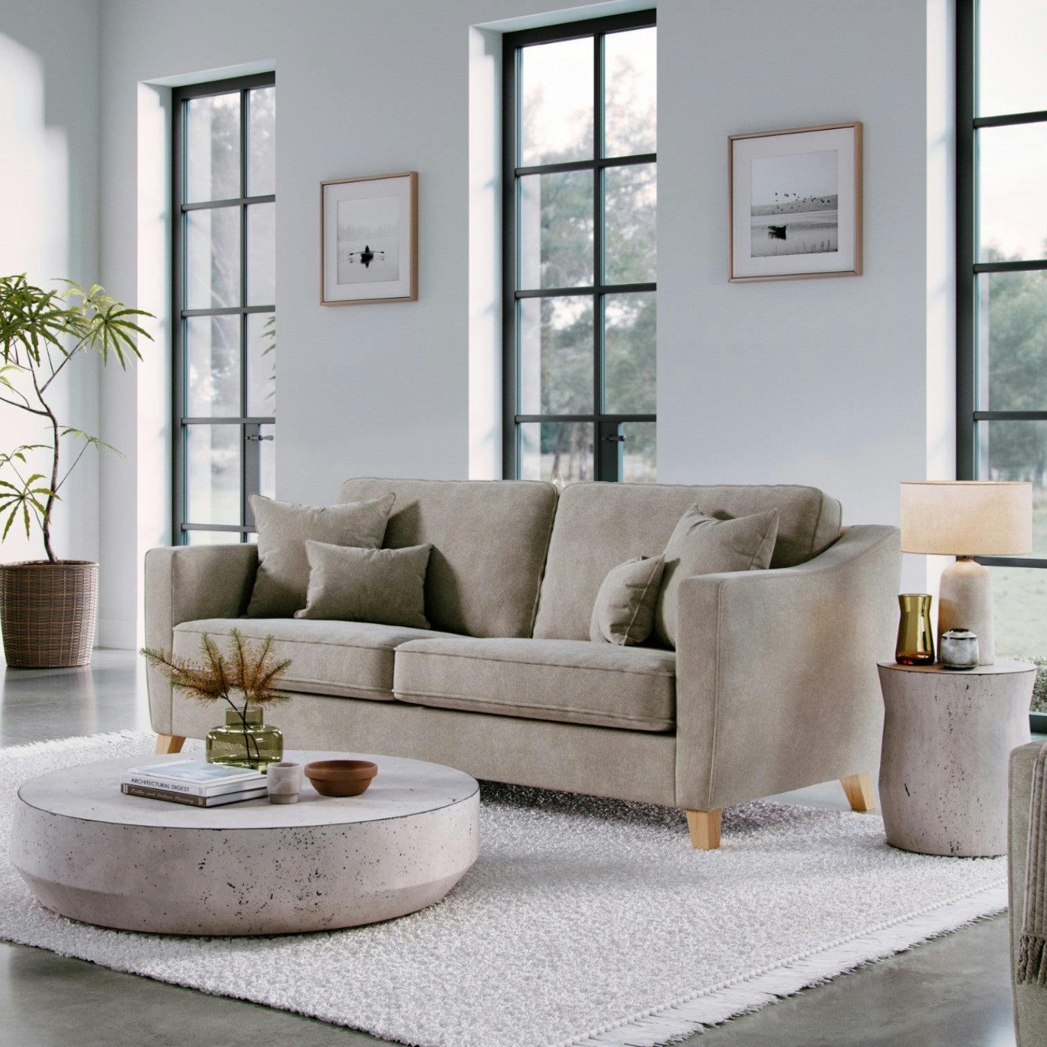 The Great Sofa Company The Elton Large Sofa - Stone