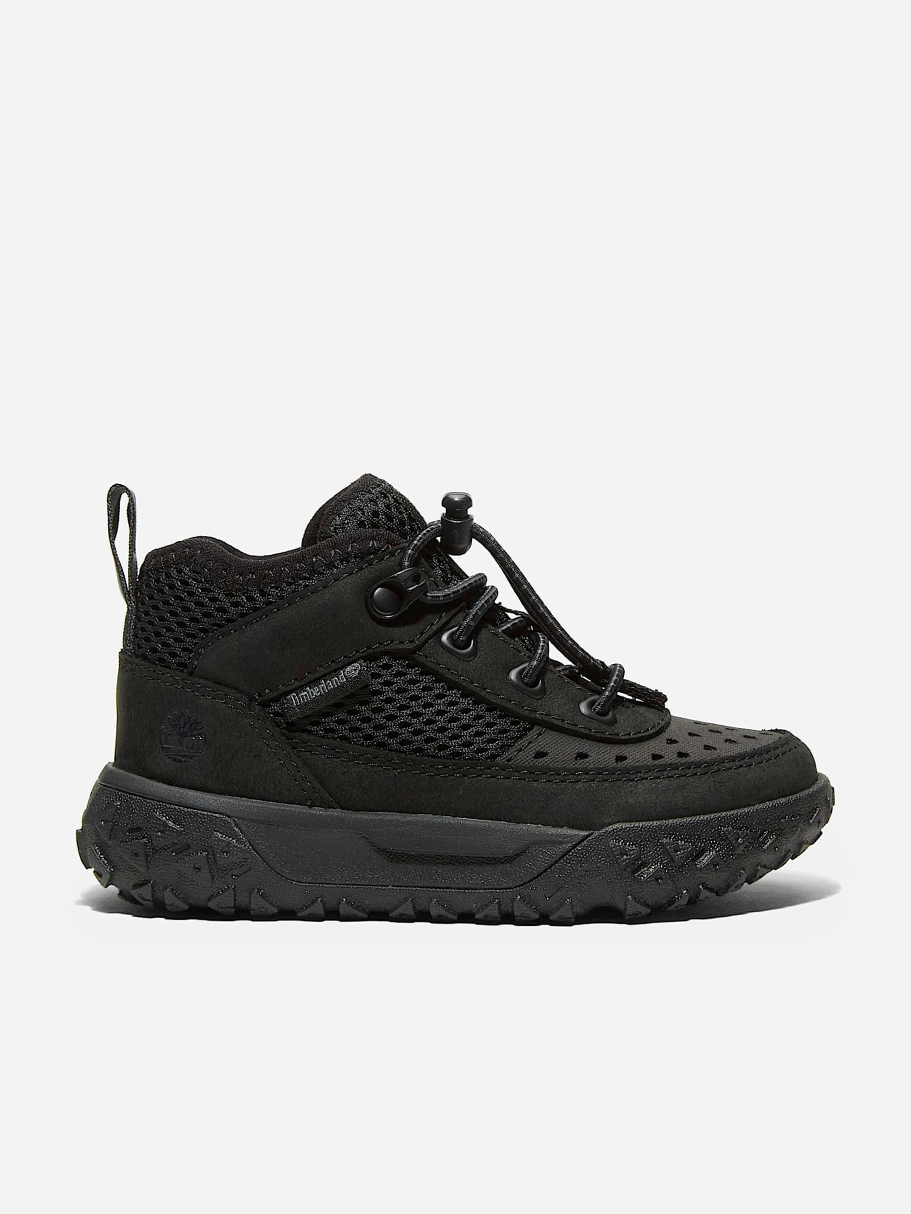 Timberland Boys Black Greenstride Motion 6-Mid Lace Up Trainers In - Eu 34 Uk 1.5 Us 2