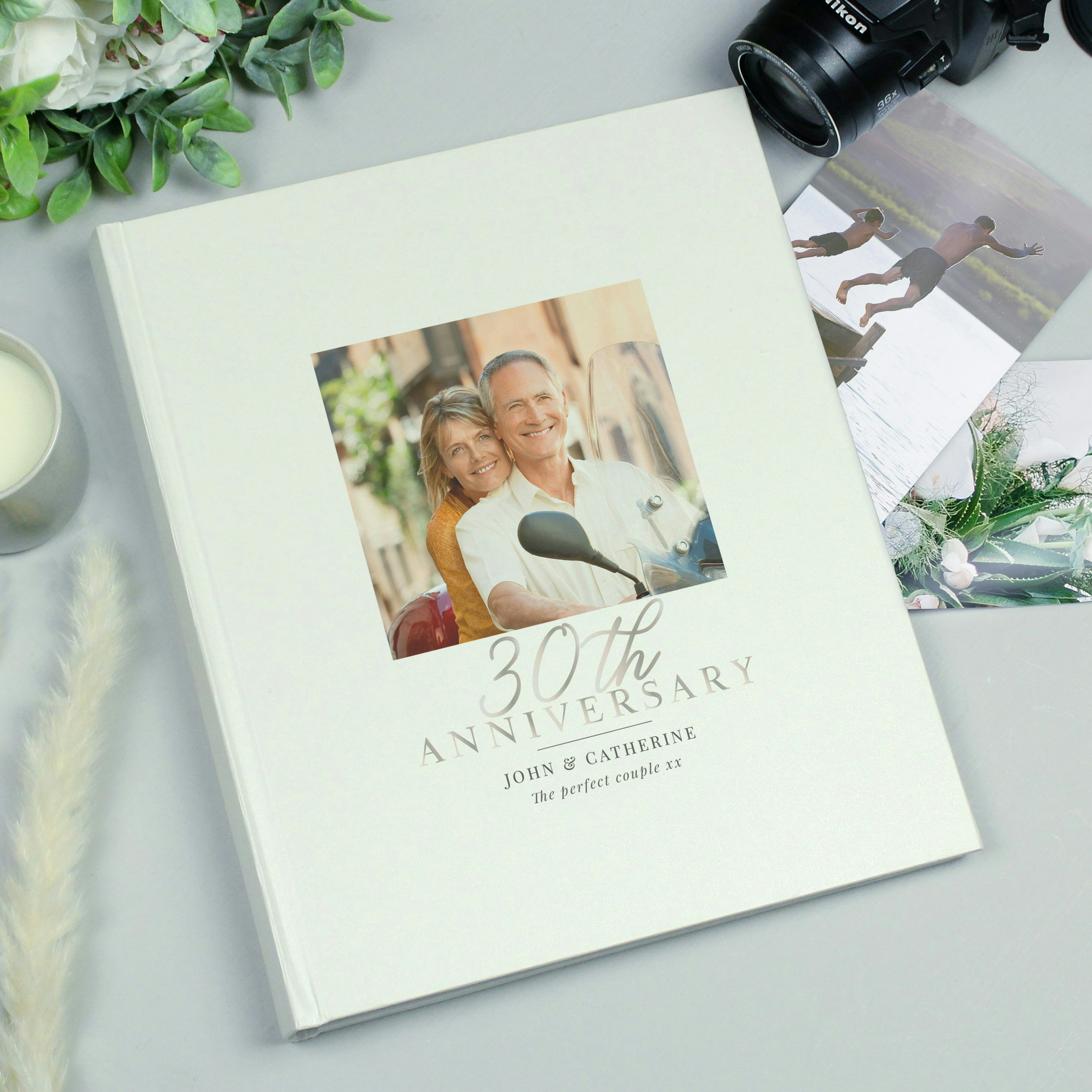 Personalised Memento Company Personalised Photo Upload 30Th Anniversary Traditional Photo Album