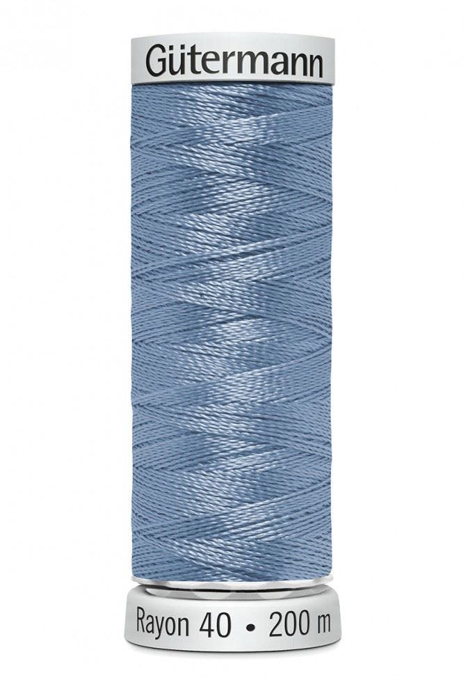 Gutermann No 40 Sulky Rayon Embroidery Thread 200M Rayon Thread Suitable For Embroidery - 1222 - 200 Metres