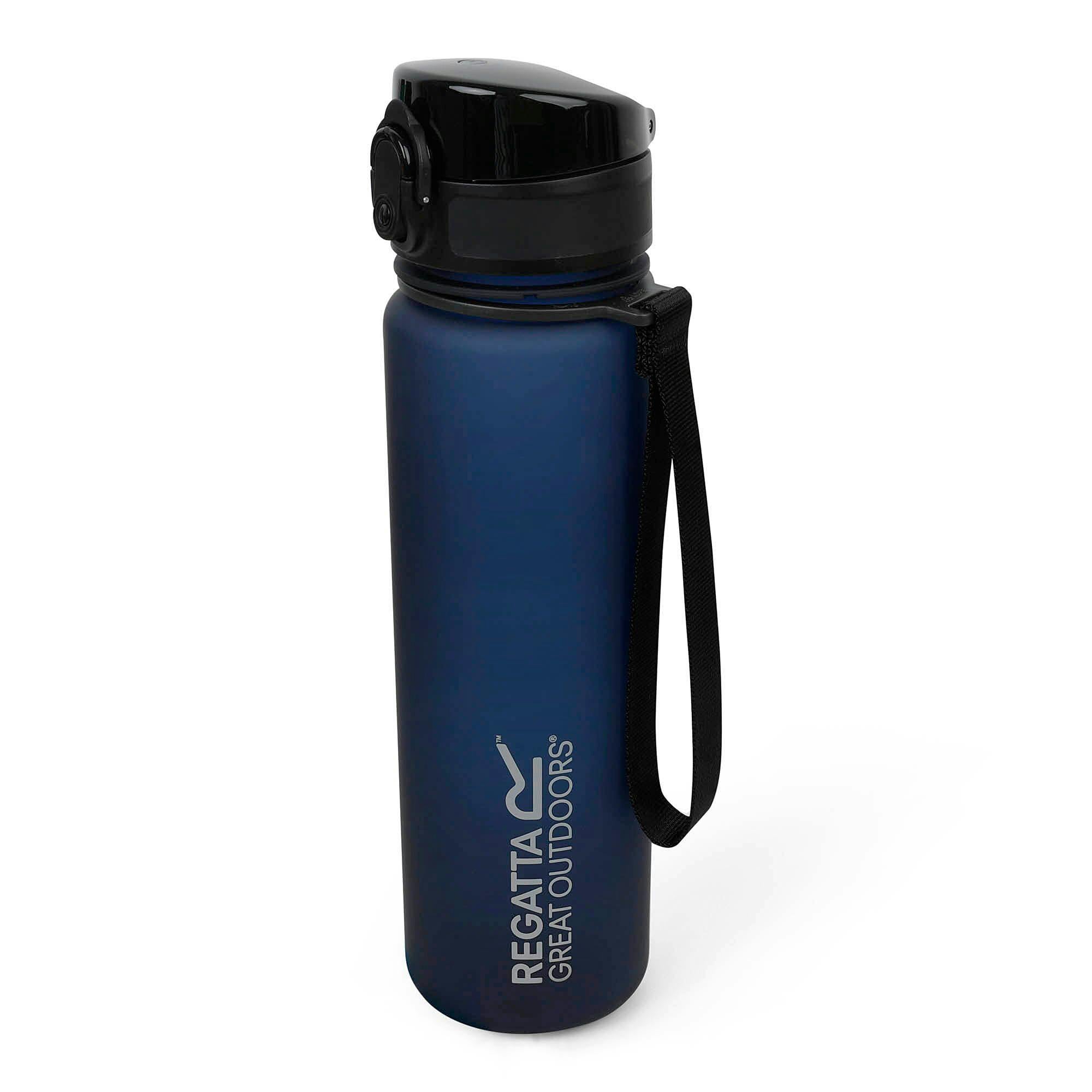 Regatta Great Outdoors 0.6L Tritan Drinks Flip Flask - Navy - One Size - Navy - 80% Tritan Copolyester Plastic/10% Thermoplastic Elastomer/10% Polycarbonate