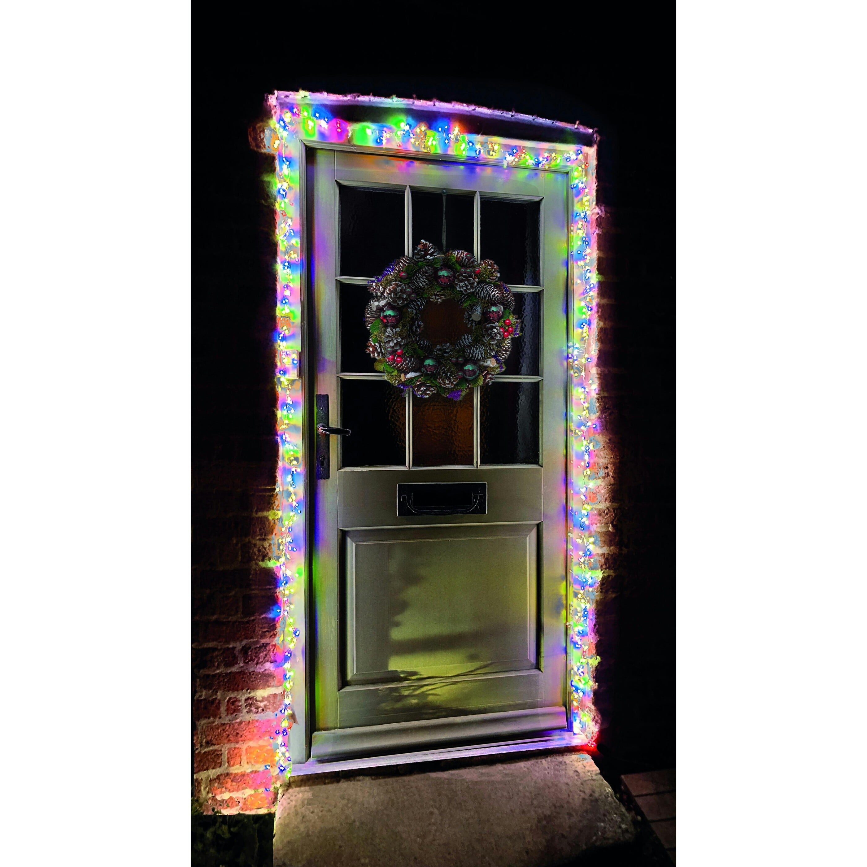Rackhams 880 Led Door Clusterlights Multi Coloured - One Size
