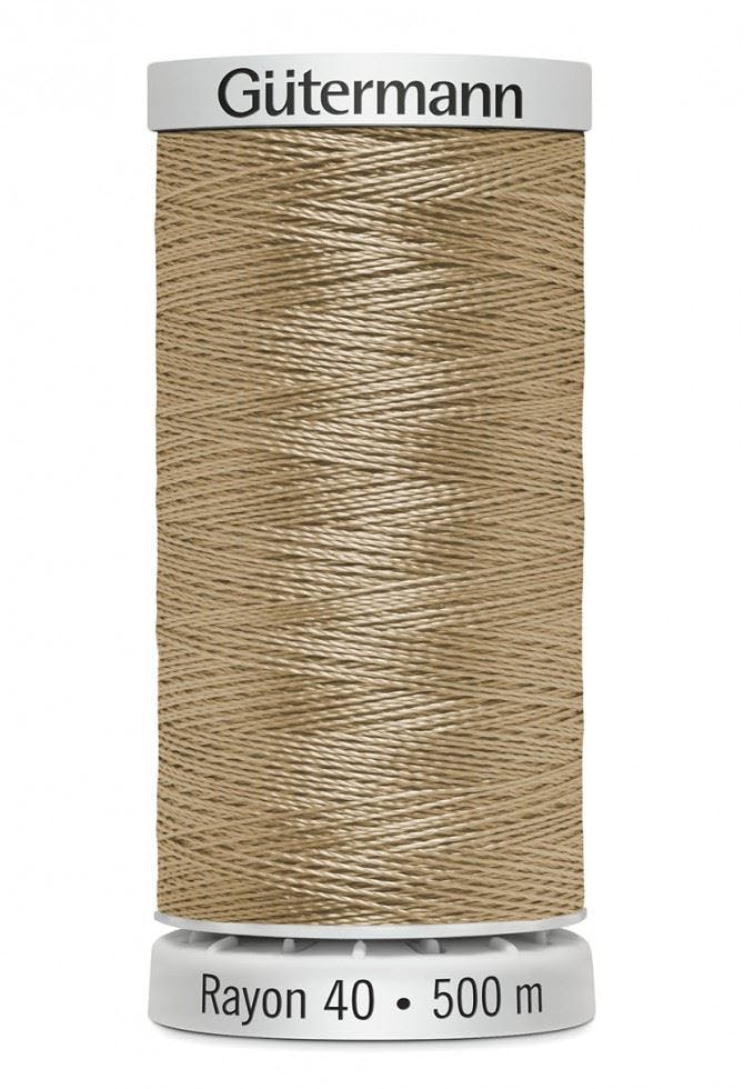 Gutermann No 40 Sulky Rayon Embroidery Thread 500M Rayon Thread Suitable For Embroidery - 1055 - 500 Metres