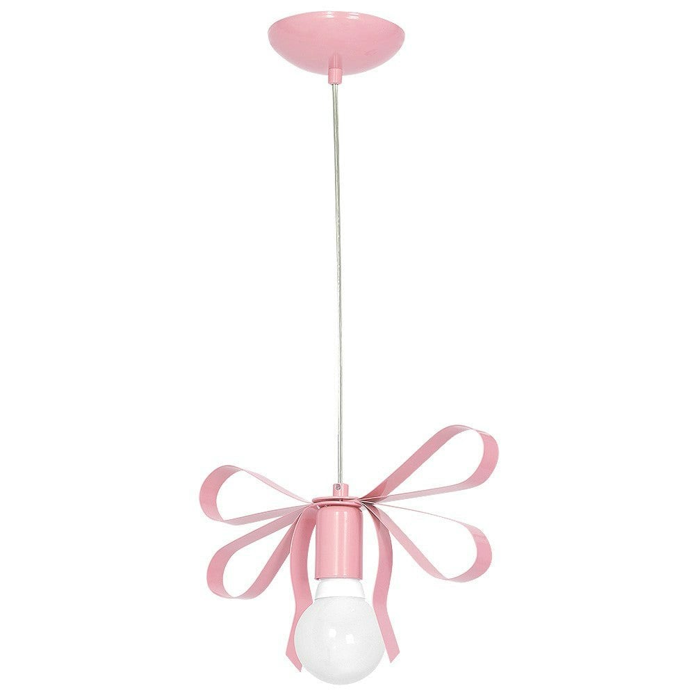 Milagro Unisex Pink Emma Baby Pendant Hand Made Delicate Tied Ribbon Effect - Image 5