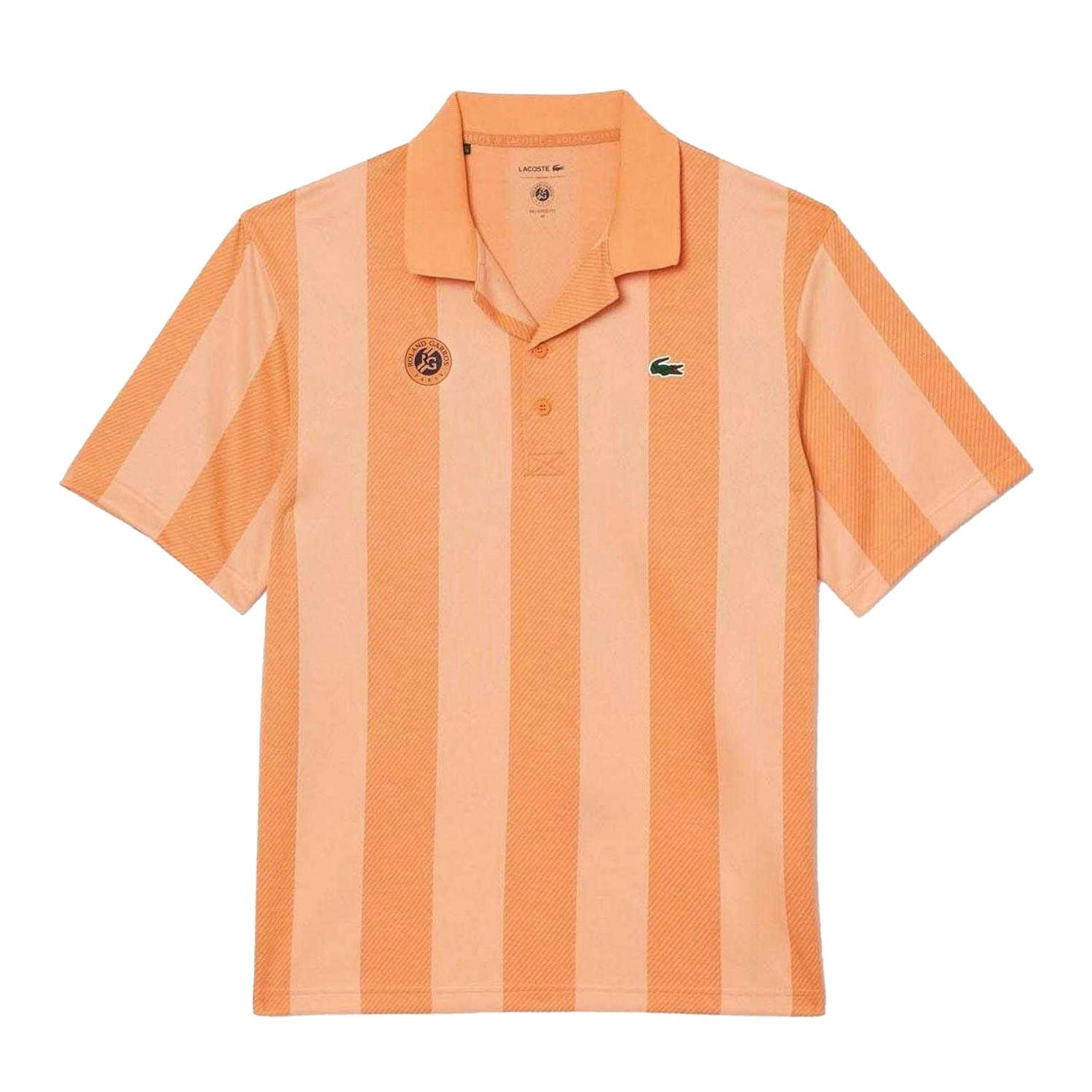 Lacoste Men's Orange Roland Garros Edition Relaxed Fit Tennis Polo Shirt - Xs - 100% Mixed