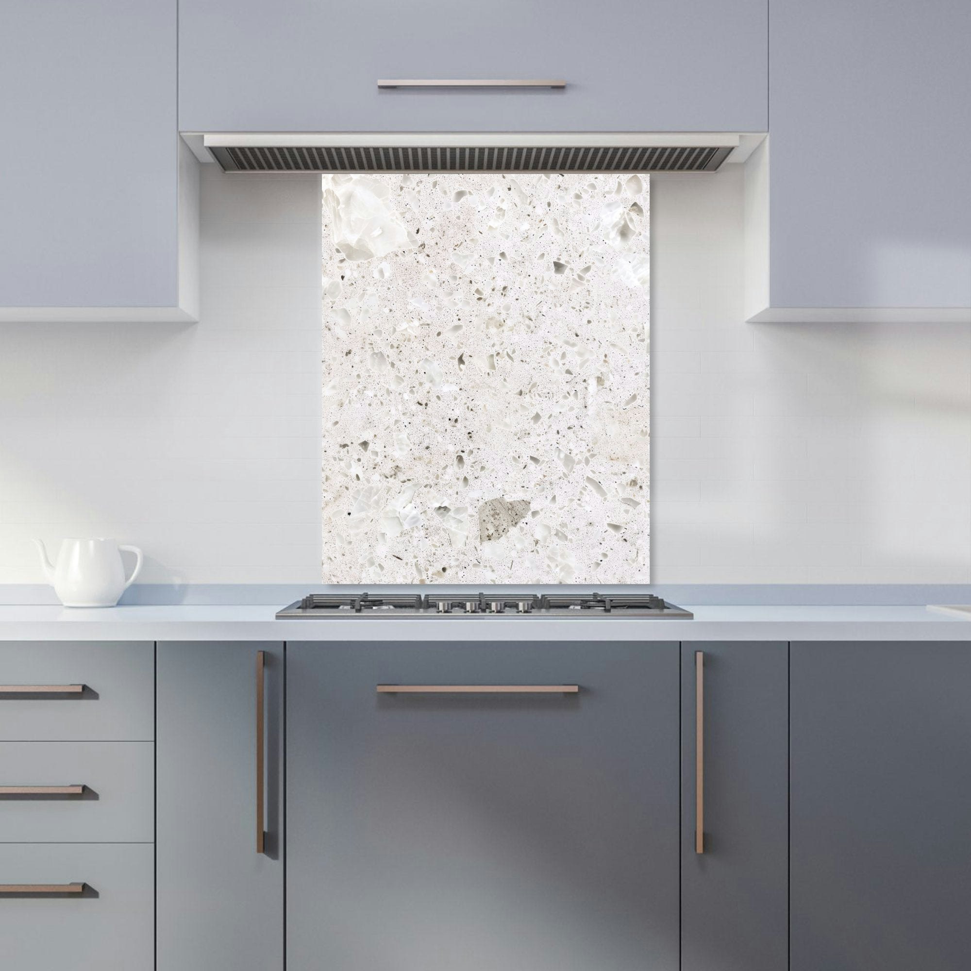 Warren Reed Grey - Designer Off Quartz Effect Kitchen Splashback - W600mm X H750mm