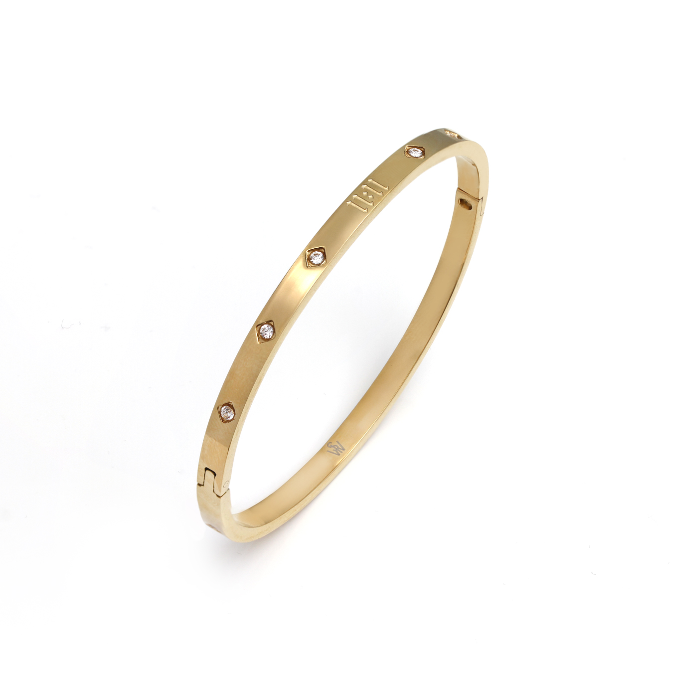 Say It With Yellow/Gold 11:11 Bangle