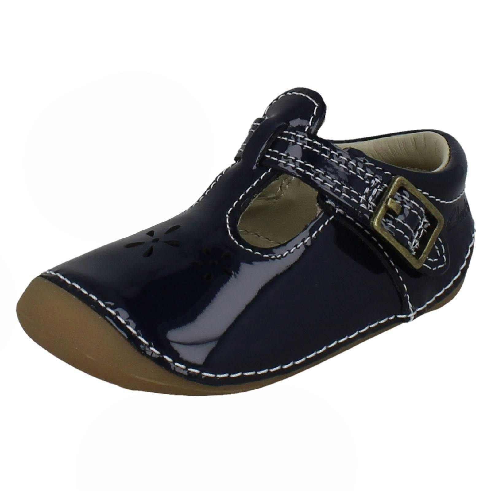 Clarks Women's Infant Girls Pre-Walking Shoes Tiny Skip - Navy - Uk 5.5 Infant - G