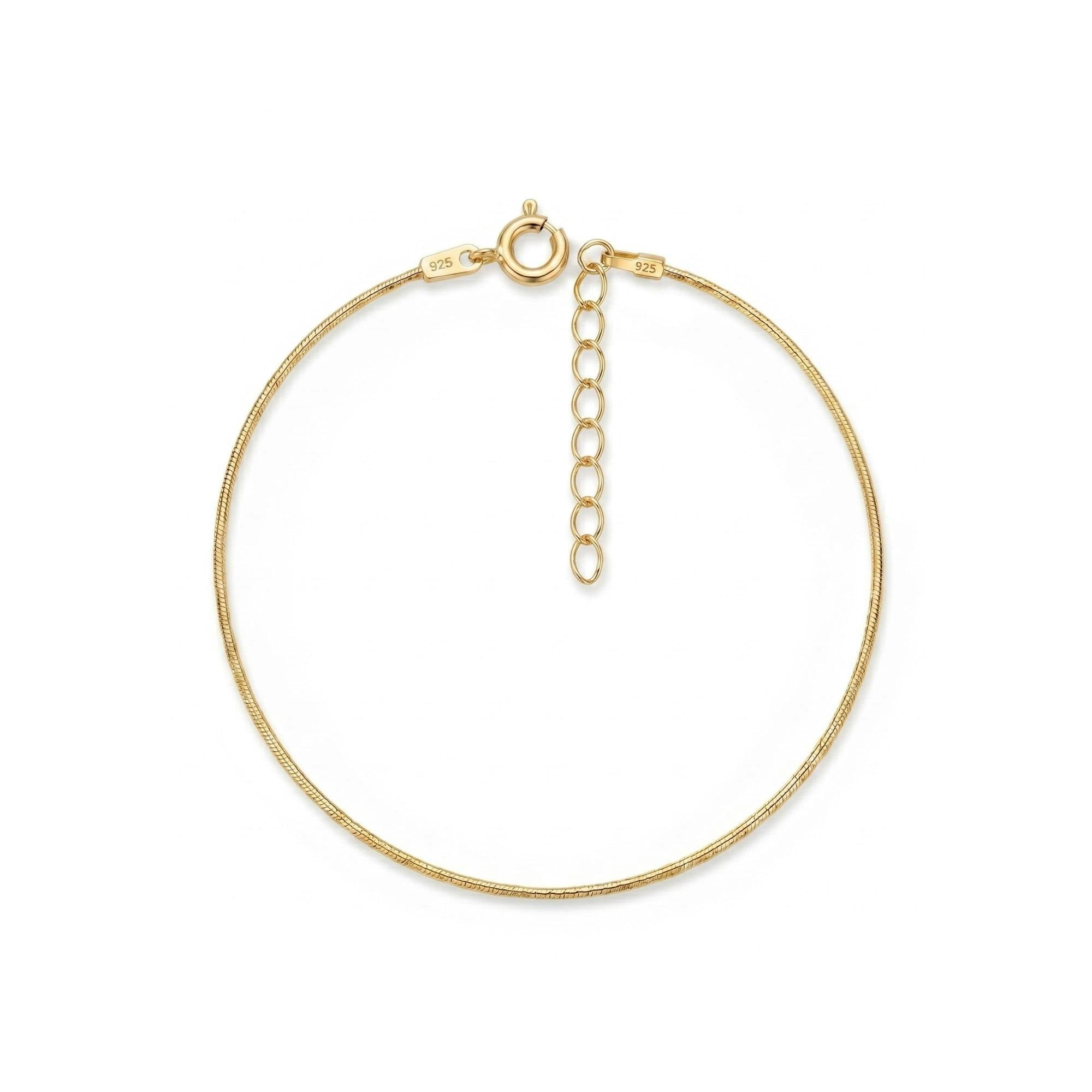 Spero London Silver/Gold Italian Fine Chain Sterling Bracelet