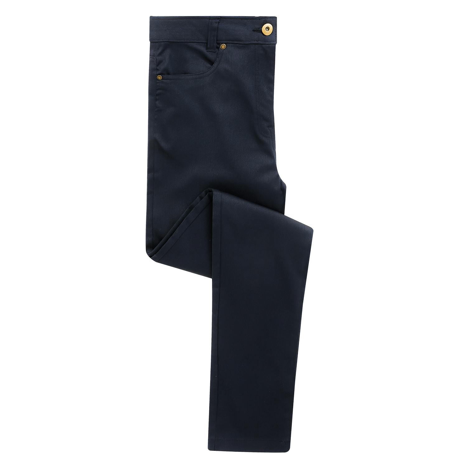 Premier Womens/Ladies Performance Chino Jeans (Navy) - Size 22 Long - Image 3