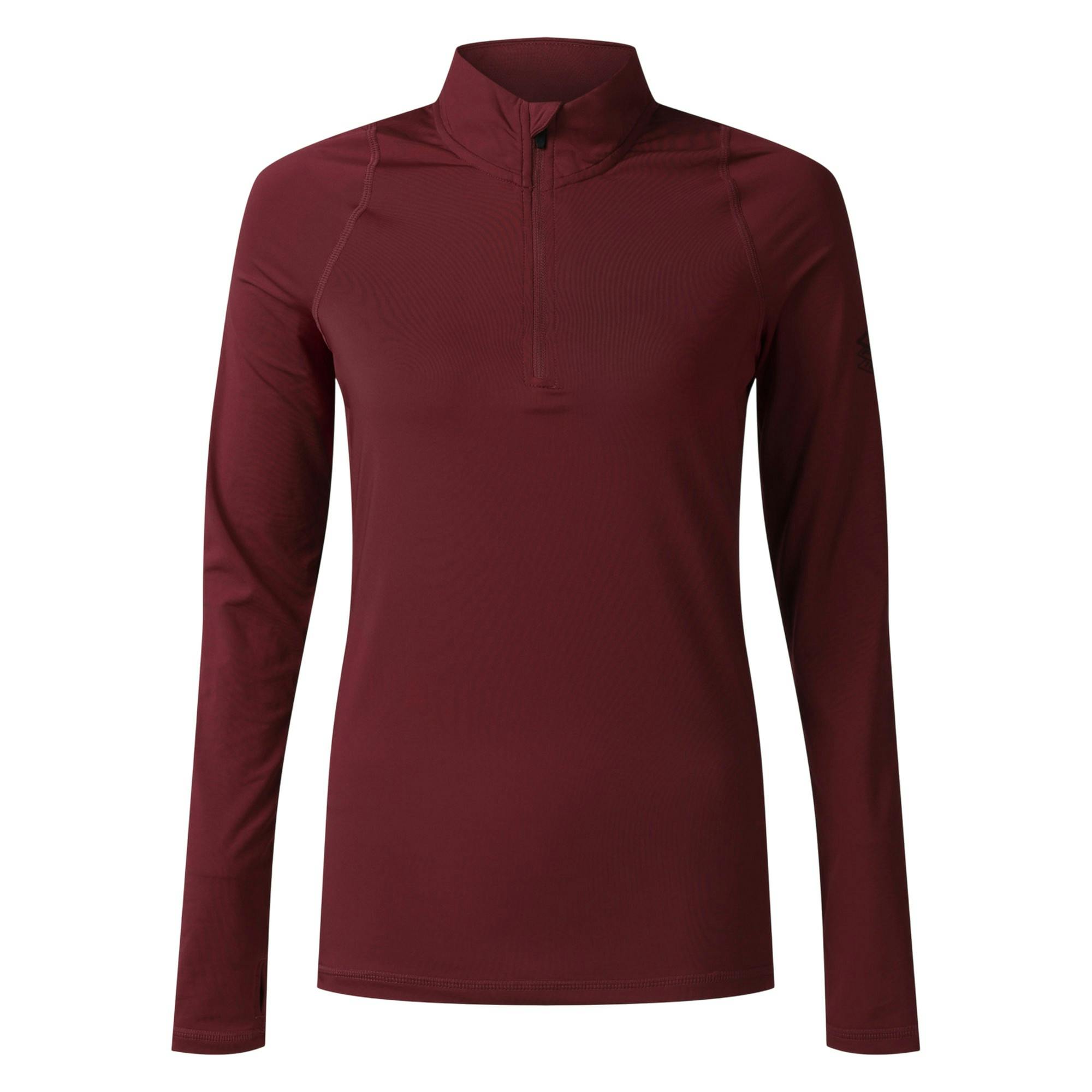 Umbro Women's Pro Training Half Zip Top - Plum - Plum - 10 Uk - 87% Polyester/13% Elastane