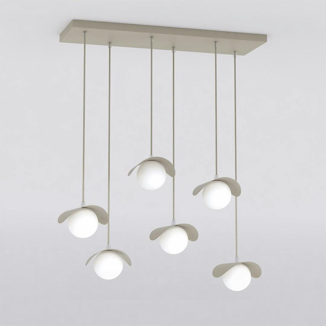 Rackhams Beige Ritual Pendant Lamp 6 X G9