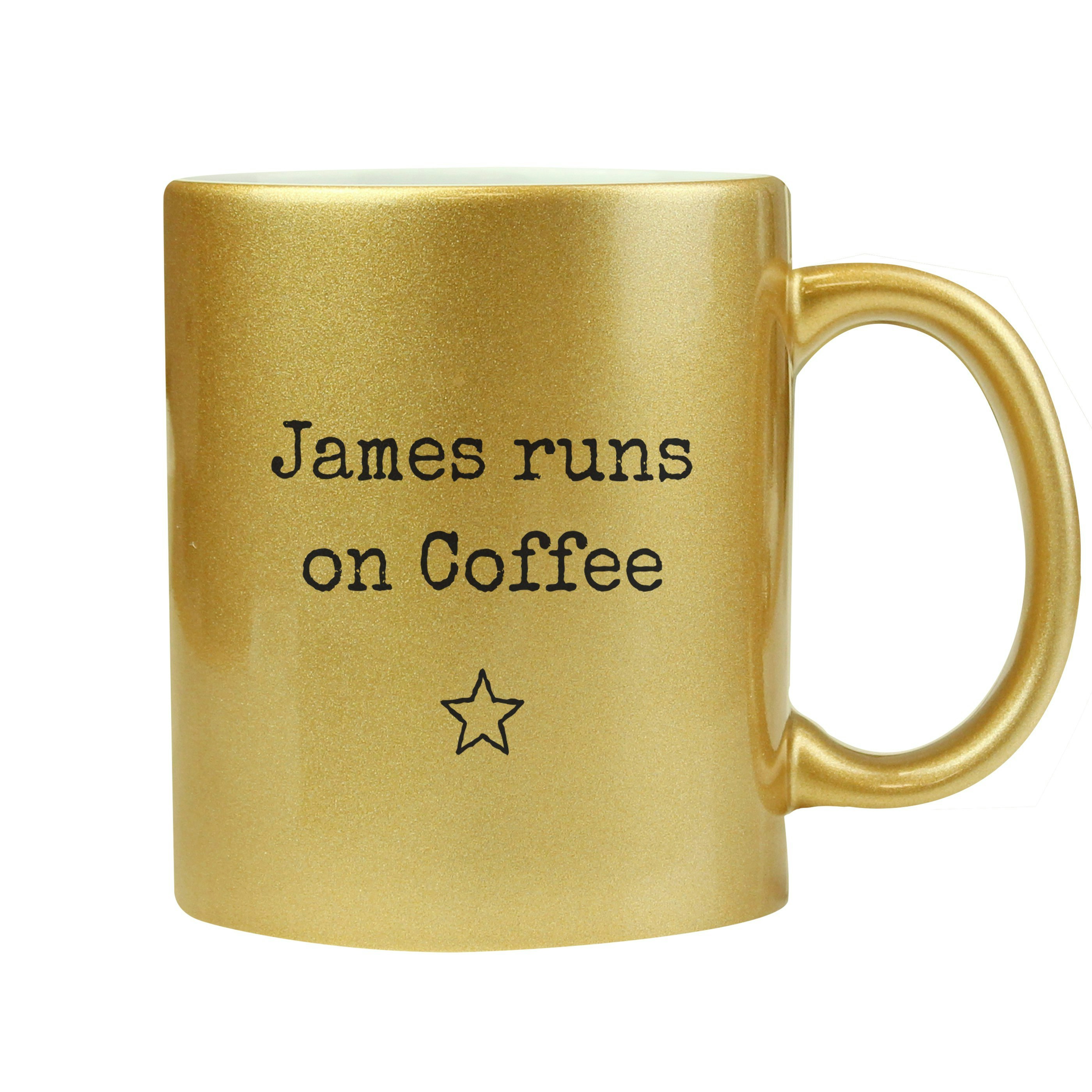 Personalised Memento Company Gold Personalised Mug