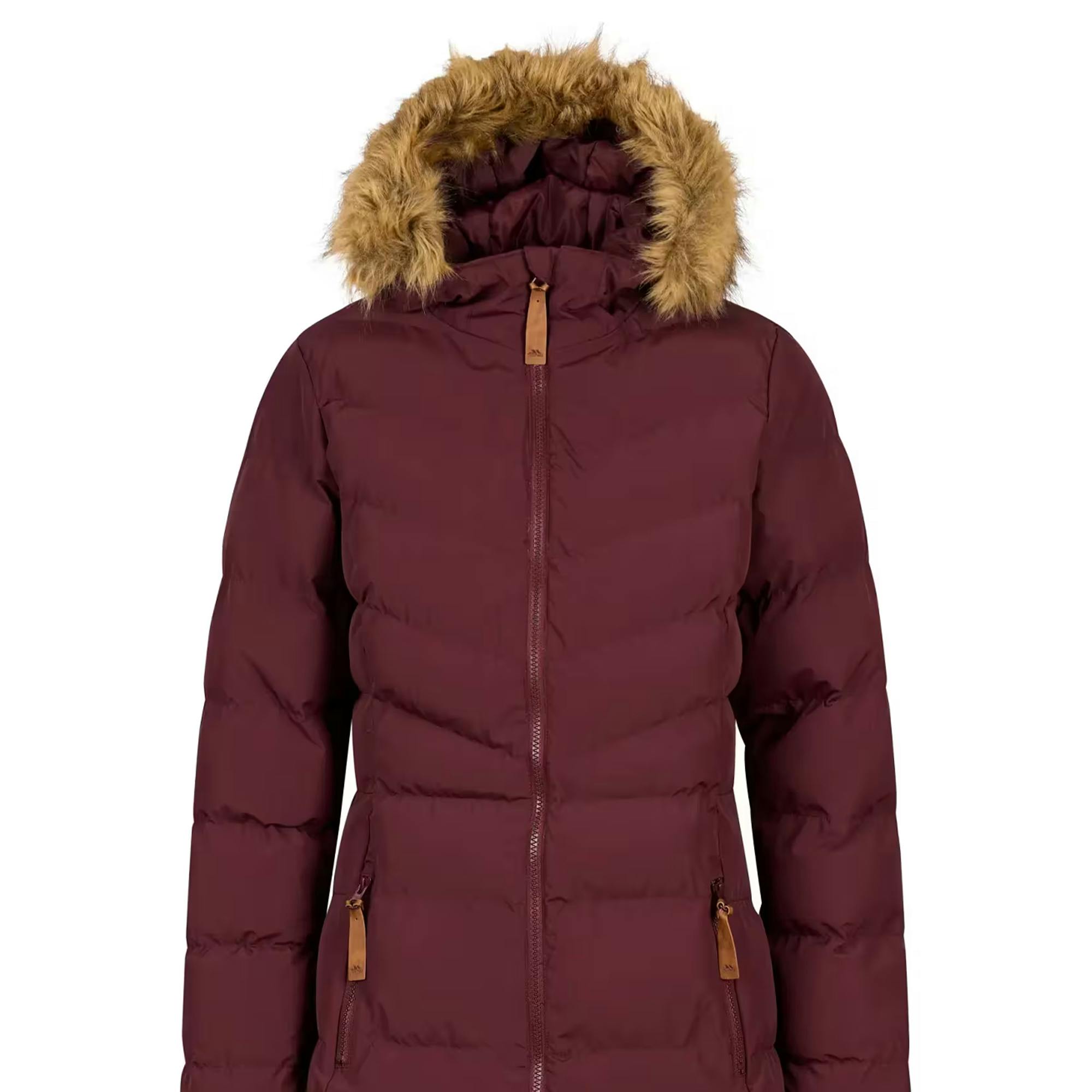 Trespass Women's Audrey Padded Jacket - Mulberry - S - Mulberry - 100% Polyester