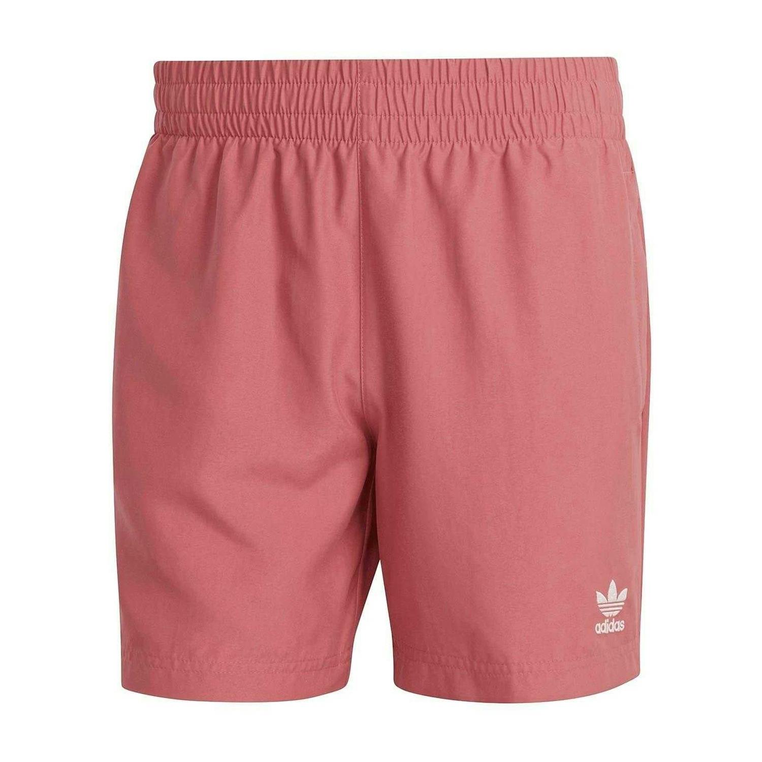 Adidas Men's Pink Solid Swim Shorts - Xs - 100% Mixed