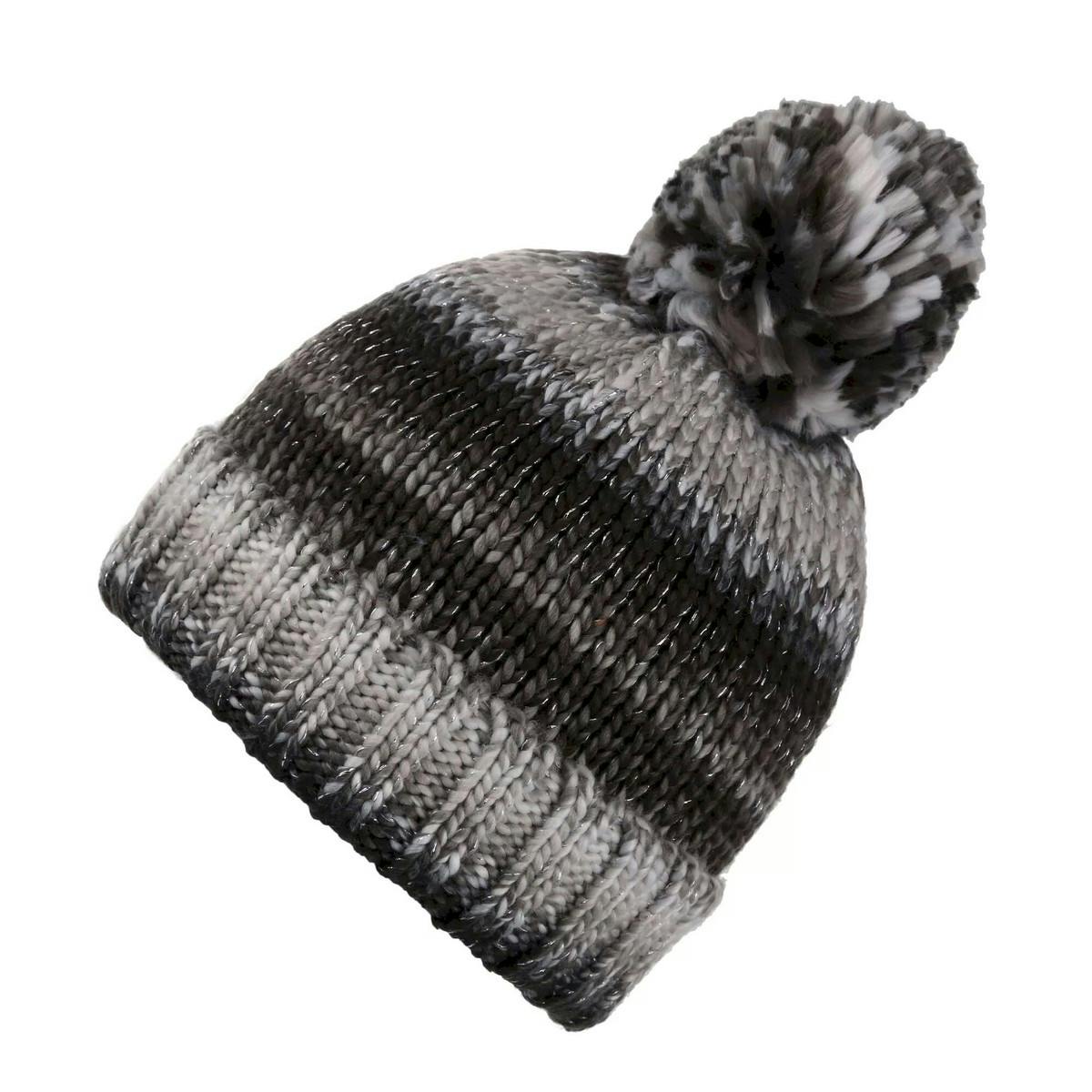 Regatta Frosty VI Knitted Beanie for Women, Black One Size Fleece Lined Hat - Image 3