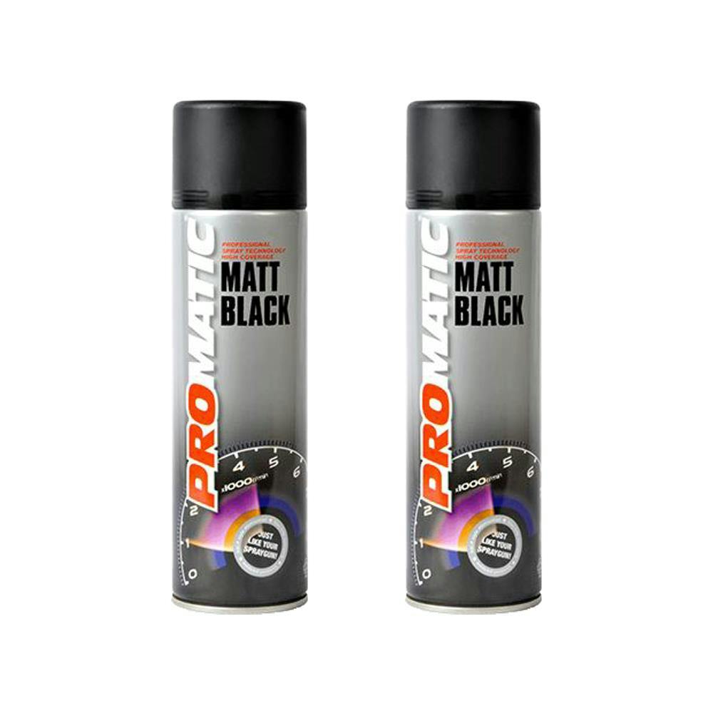 1 x Promatic MB500 Matt Black Spray Paint 500ml - Image 21